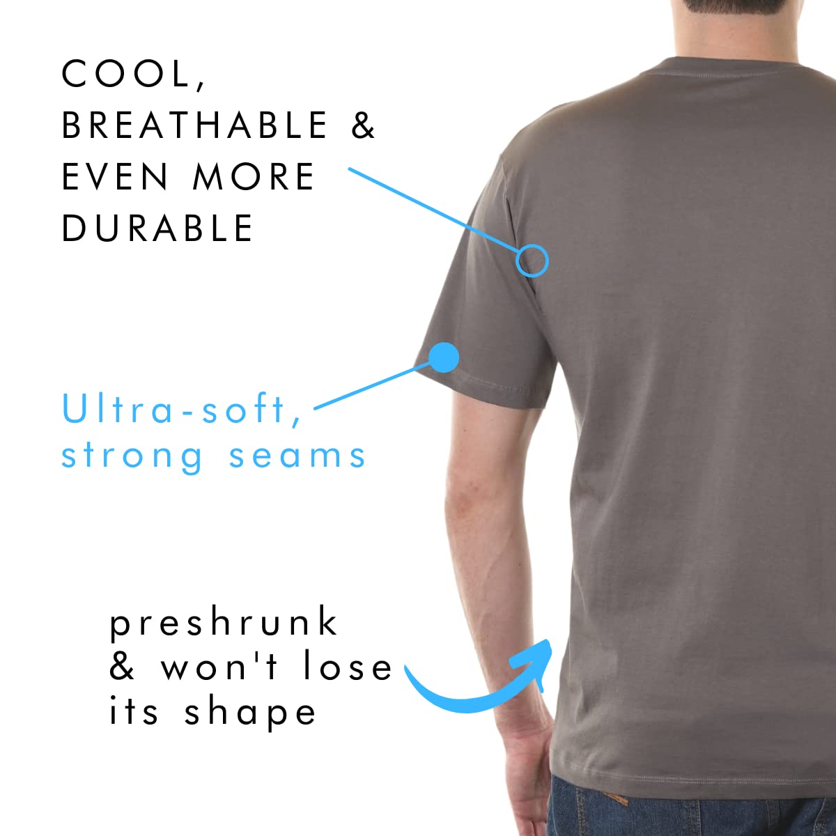 100% Certified Organic Cotton V-Neck T-Shirts for Men | Soft, Breathable & Comfortable | Perfect for Casual Wear, Gym & Everyday Outfits