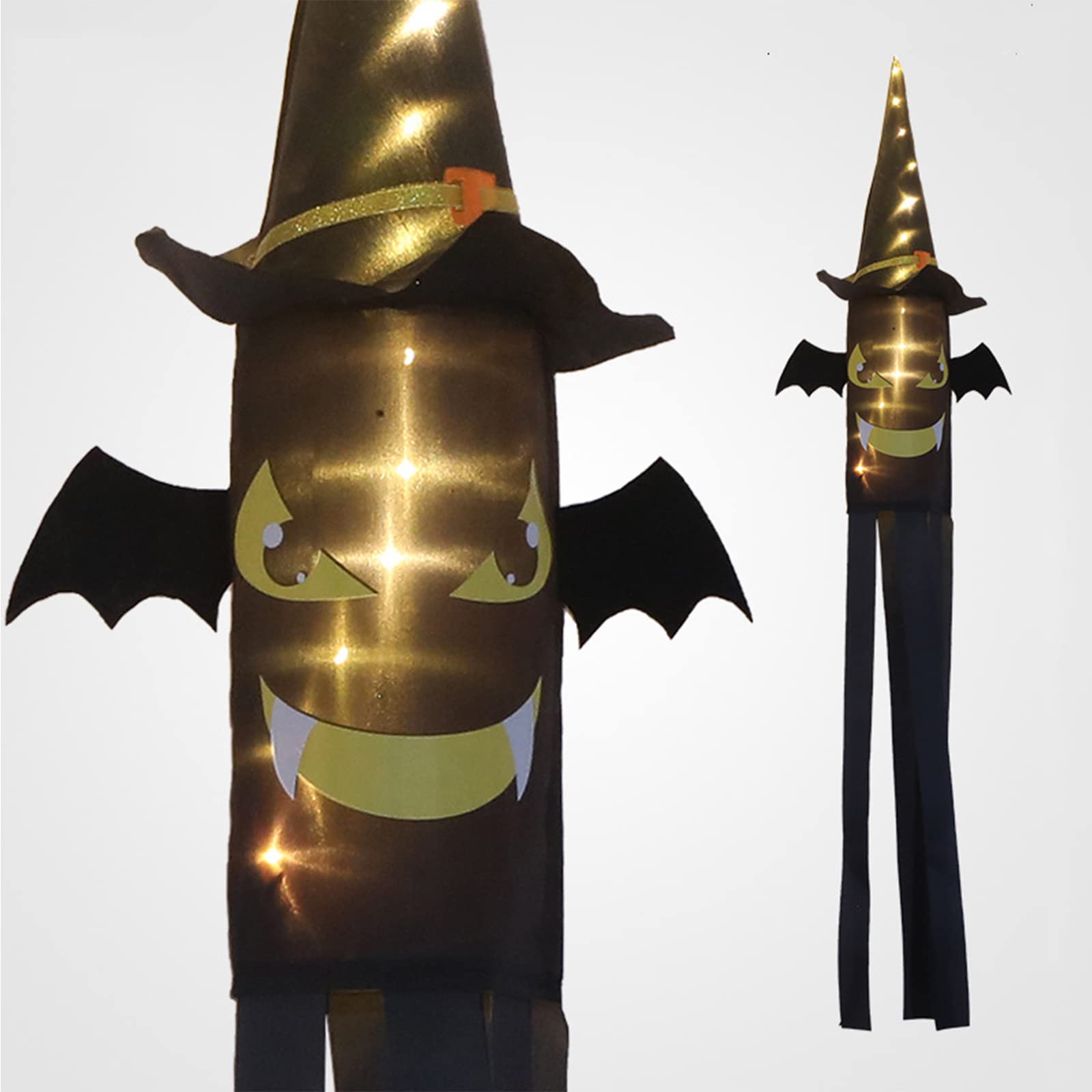 Spooky Halloween Decorations - Ghost & Horror Themed Party Lights for Indoor & Outdoor Use - Perfect for Gardens, Trees, Lawns & Parks - Creates Chilling Atmosphere (Warm White LED)