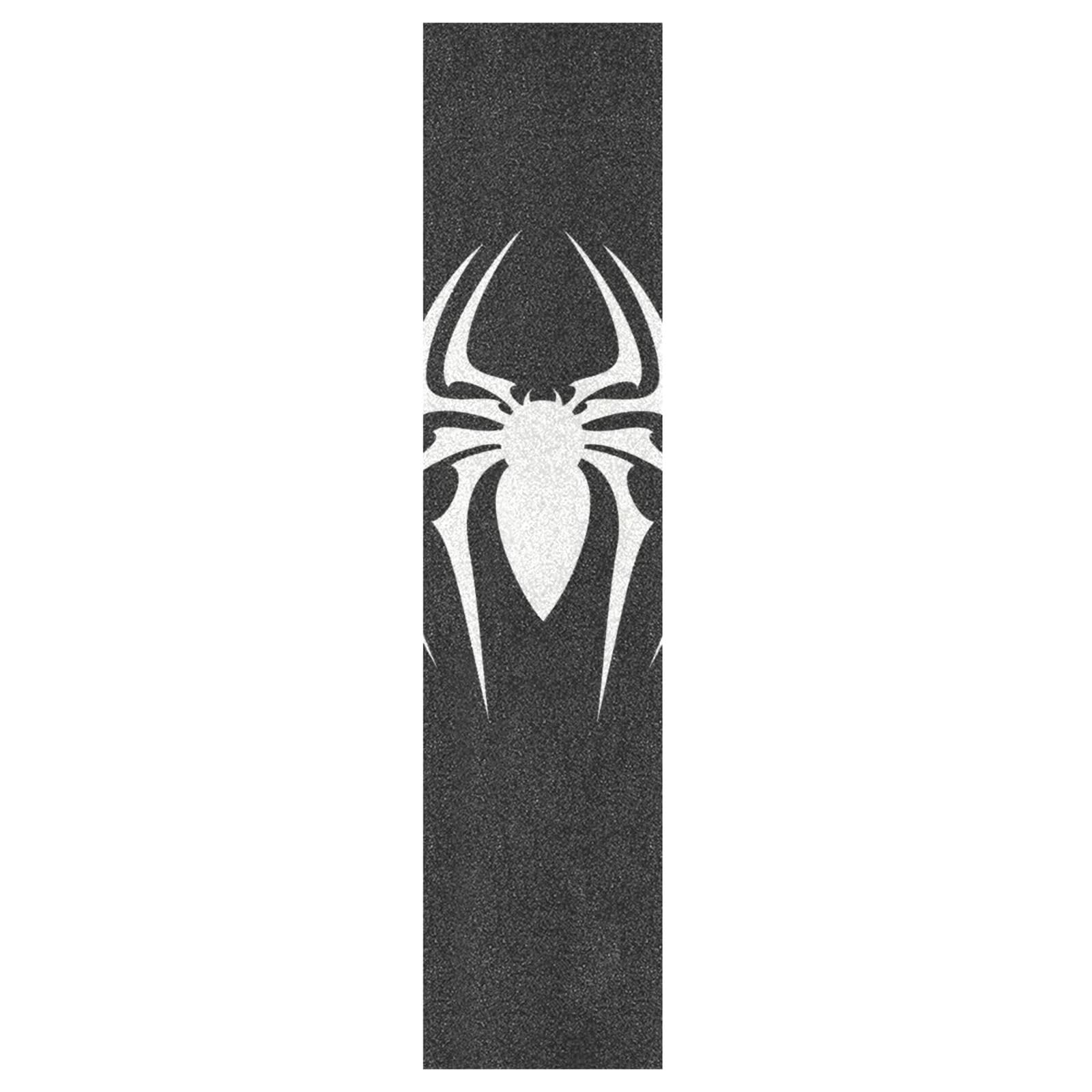 White Spider Non-Slip Skateboard Grip Tape 33x9 Inch - Durable Scooter & Longboard Grip Sheet, Sandpaper for Rollerboard - Perfect for Skateboarding, Scootering, and Longboarding