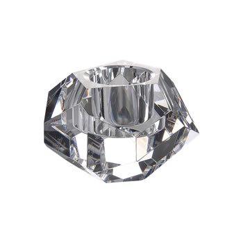 Rosenthal Crystal Studio-Line Glass Table Lamp - Modern Surface Glass Votive Candle Holder Light for Living Room, Bedroom & Dining Room Decor