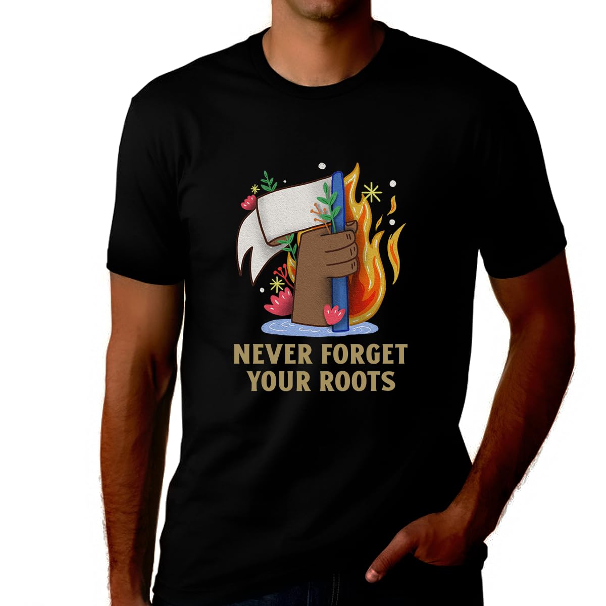 Juneteenth T-Shirt for Men | Black History Month Apparel | African American Pride Tee | Never Forget Your Roots | Perfect for Celebrations & Cultural Events