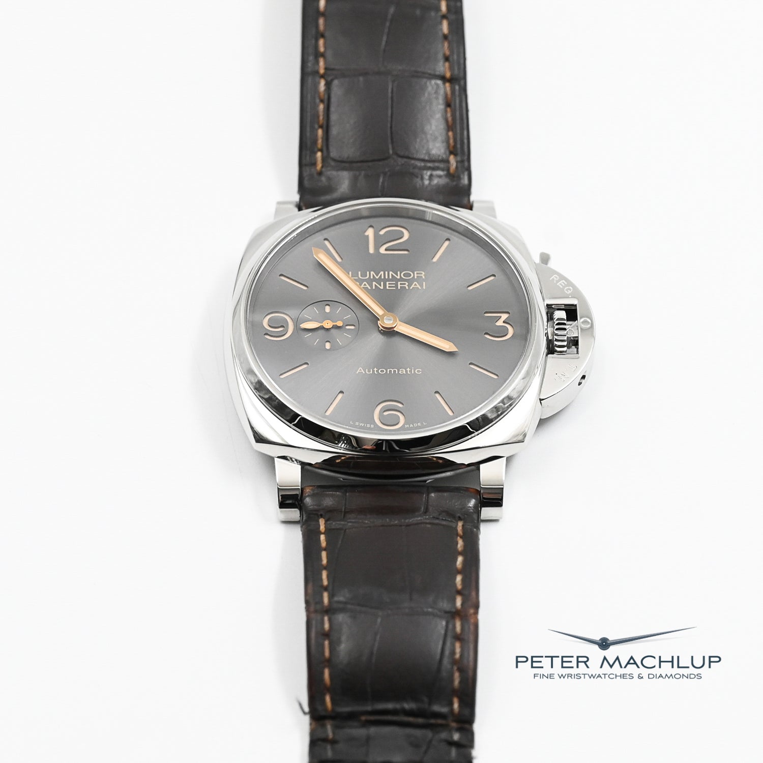 Panerai Luminor Due 45mm Automatic Men's Watch - Luxury Stainless Steel Dive Watch with Date Function - Perfect for Business, Diving & Formal Occasions