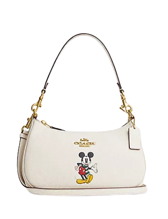 Coach Disney X Coach Teri Shoulder Bag with Mickey Mouse - Stylish Crossbody Purse for Women, Fashionable Disney Collection Handbag for Daily Use, Work, Travel & Shopping