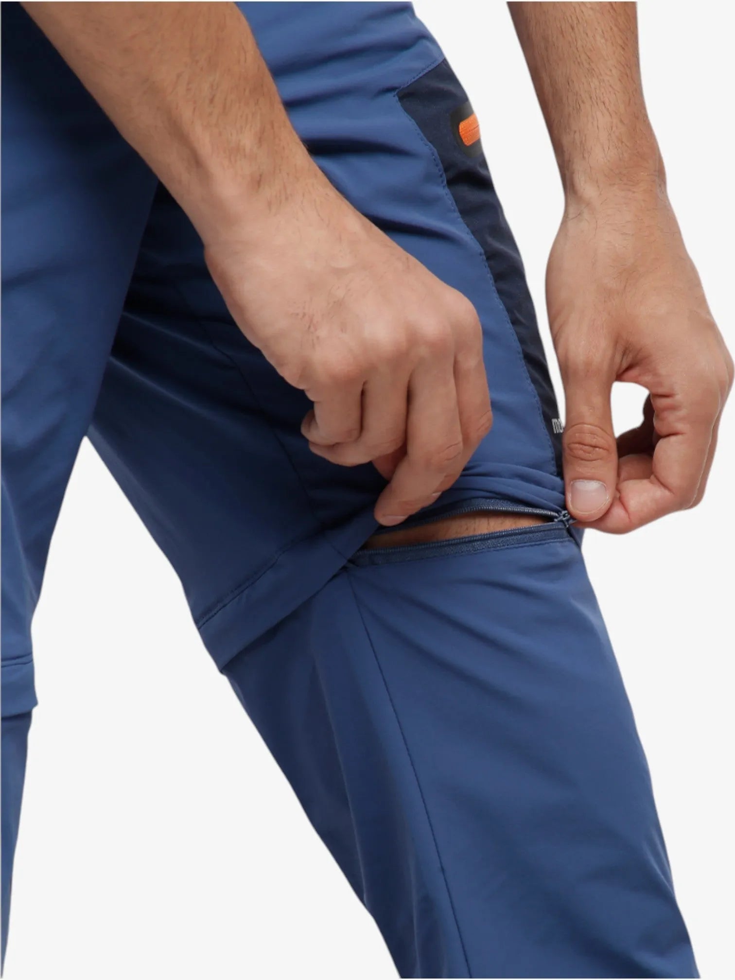 Rex Trekking Convertible Hiking Pants for Men - Lightweight & Detachable Blue Outdoor Pants for Hiking, Camping & Travel Adventures
