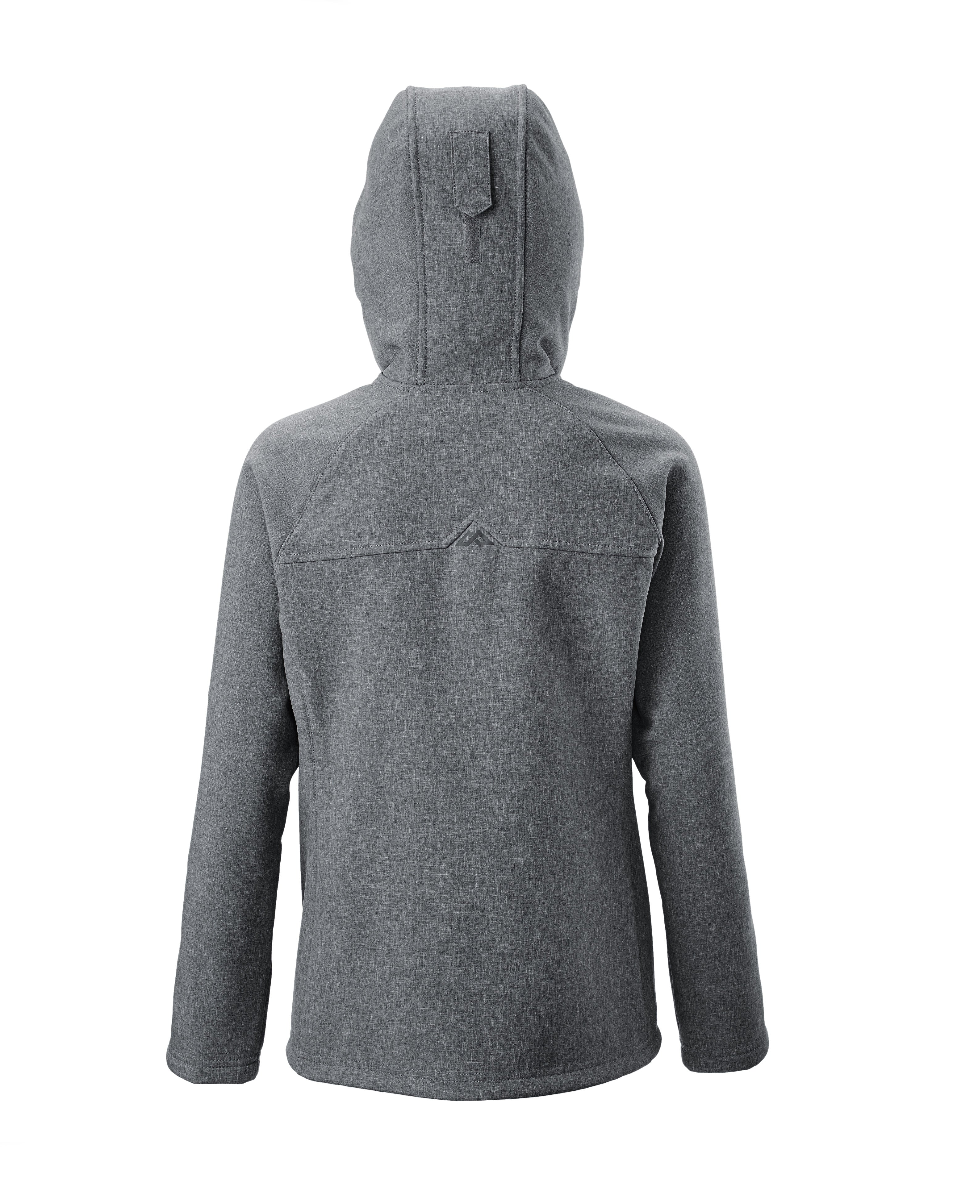 Malazan Girls' Jacket - Mid Grey Marle Fleece Coat for Outdoor Activities and School Wear