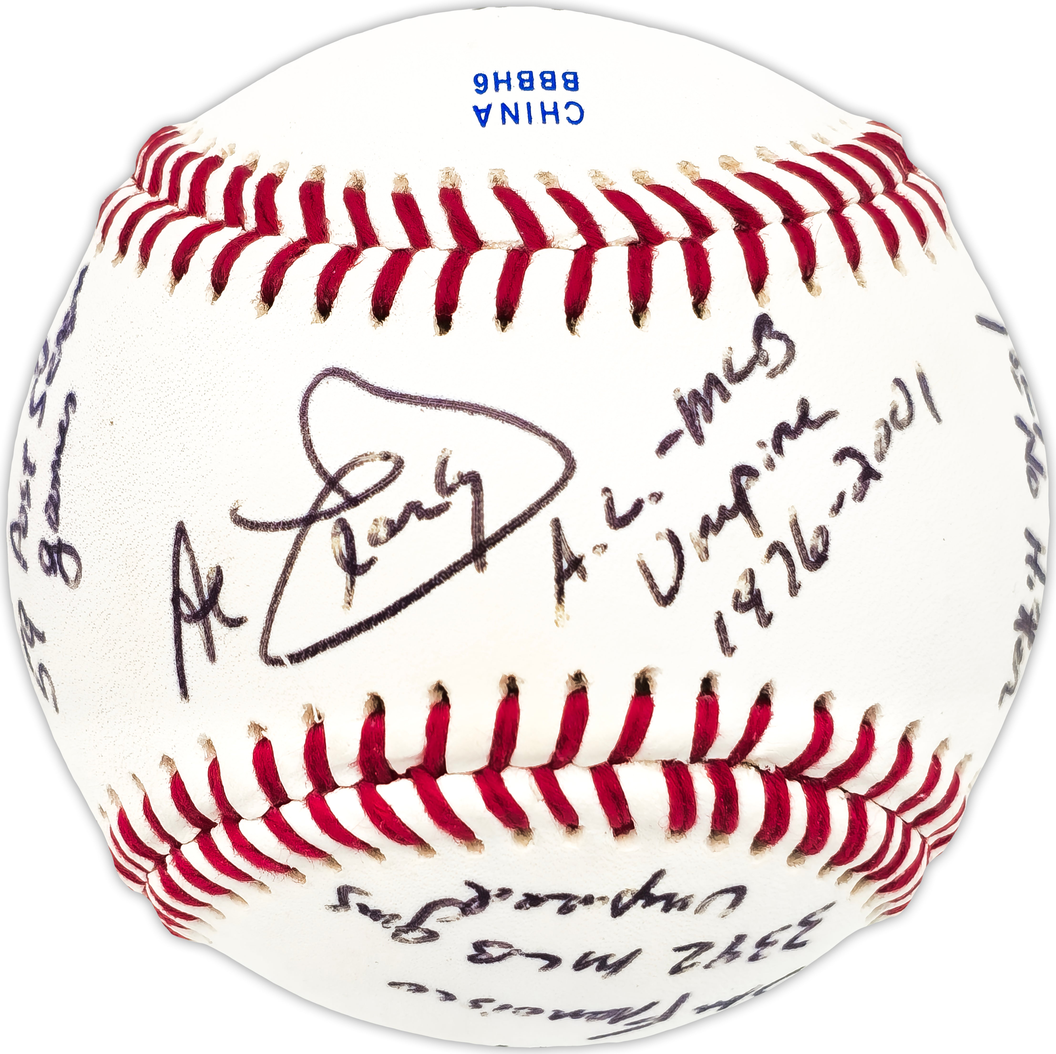 Al Clark Autographed Official MLB Umpire Statball with 11 Game Statistics - JSA Certified #GG31762 - Perfect for Baseball Memorabilia Collectors and Sports Fans