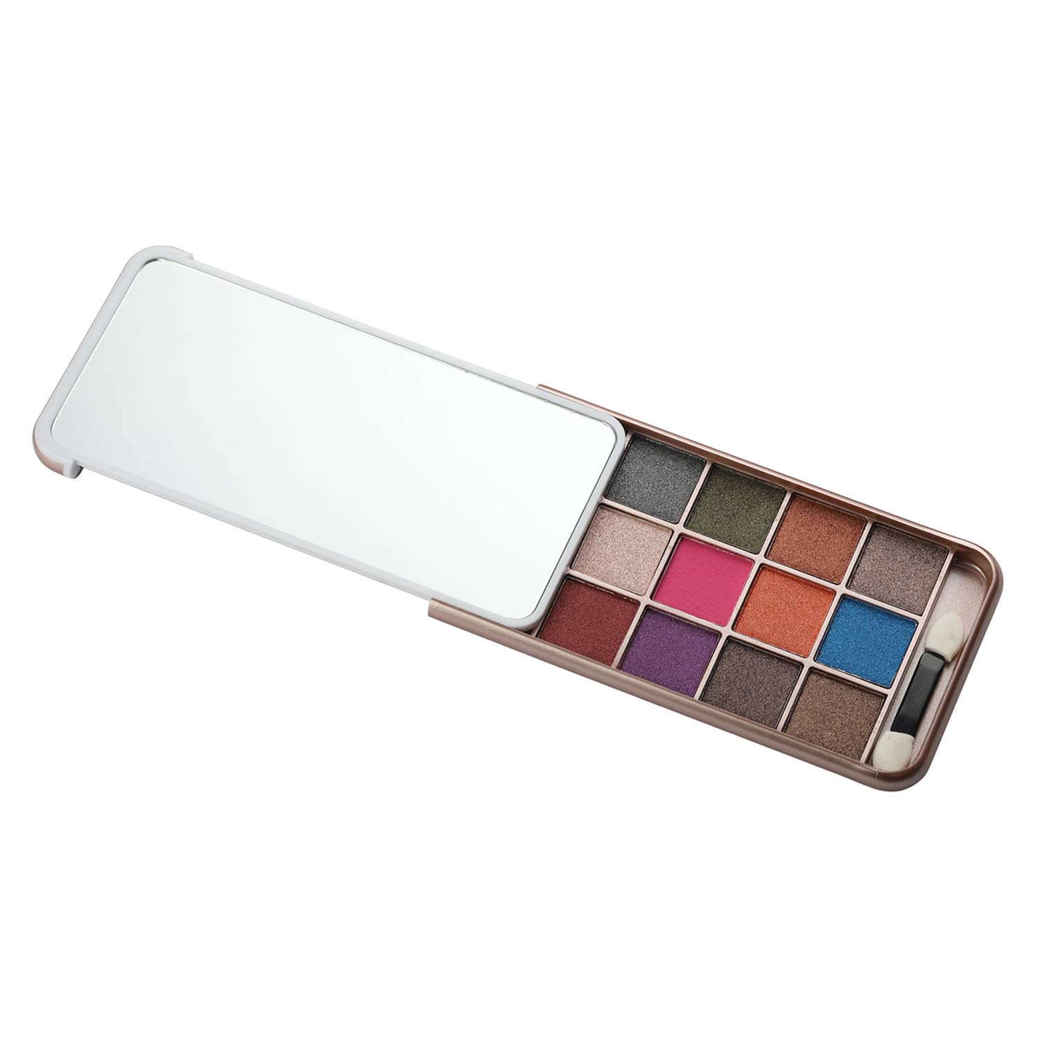Meyaar 12 Color Eyeshadow Palette for Mobile Phones - 20.8g Shade-01 (K013) | Long-Lasting Pigmented Makeup for On-The-Go Touch Ups, Travel & Professional Makeup Artists