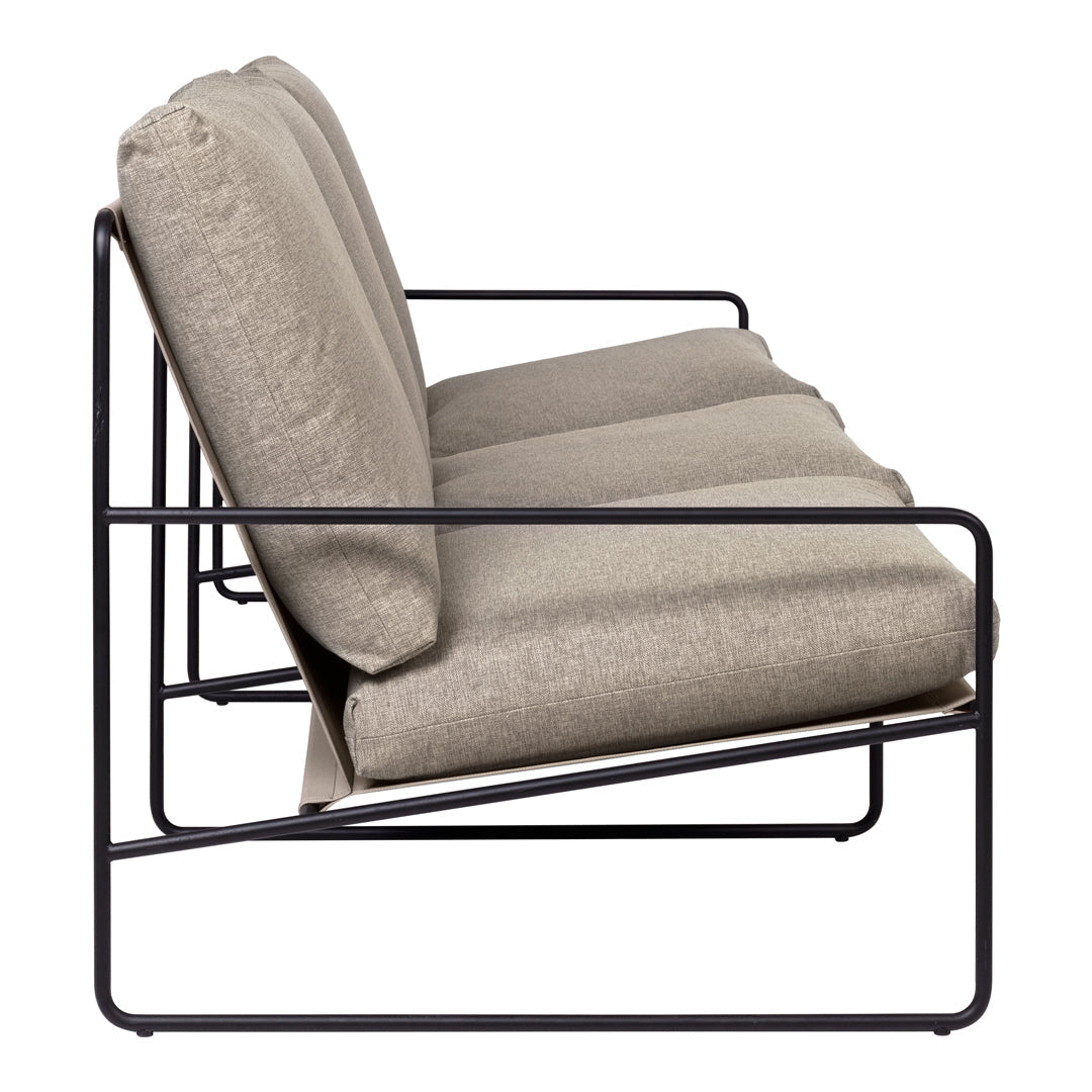 Ferm Living Desert Dolce Sofa - Modern Minimalist 3-Seater Couch for Living Room, Lounge & Office - Comfortable Mid-Century Design with Soft Fabric Upholstery