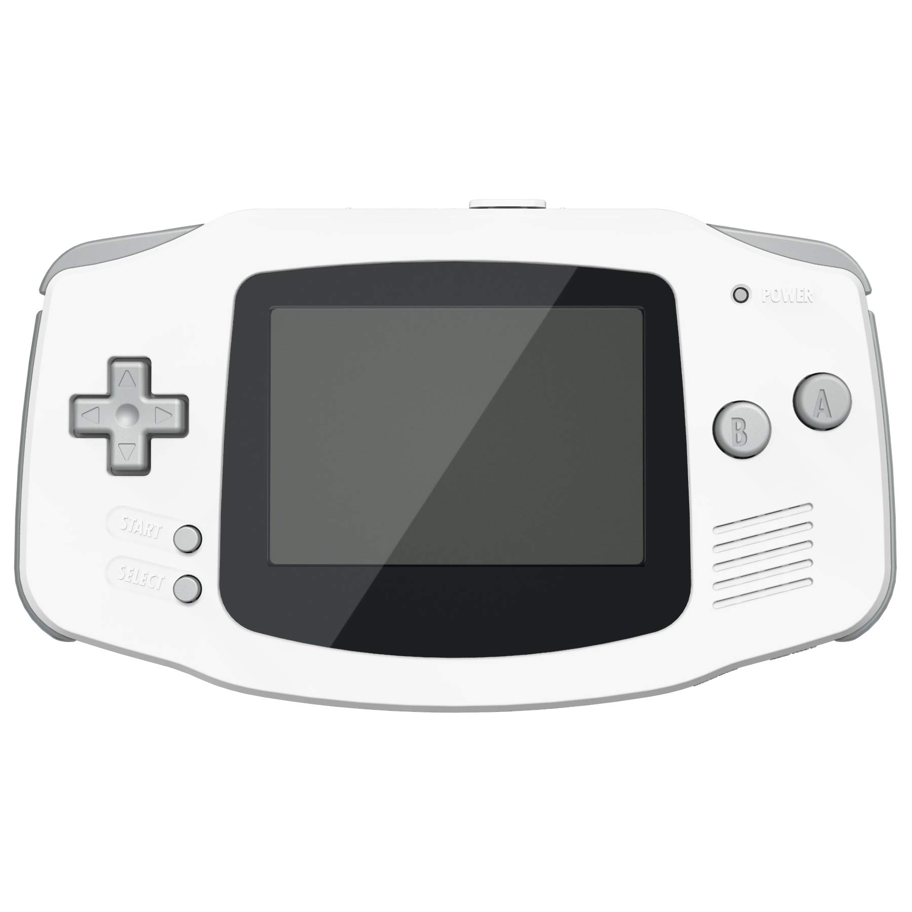 eXtremeRate White Replacement Shell Full Housing Cover & Black Screen Lens for Gameboy Advance - Compatible with Both IPS & Standard LCD Screens - DIY Upgrade Kit (Console & IPS Screen Not Included) - Perfect for Gaming Enthusiasts & Retro Console Modders