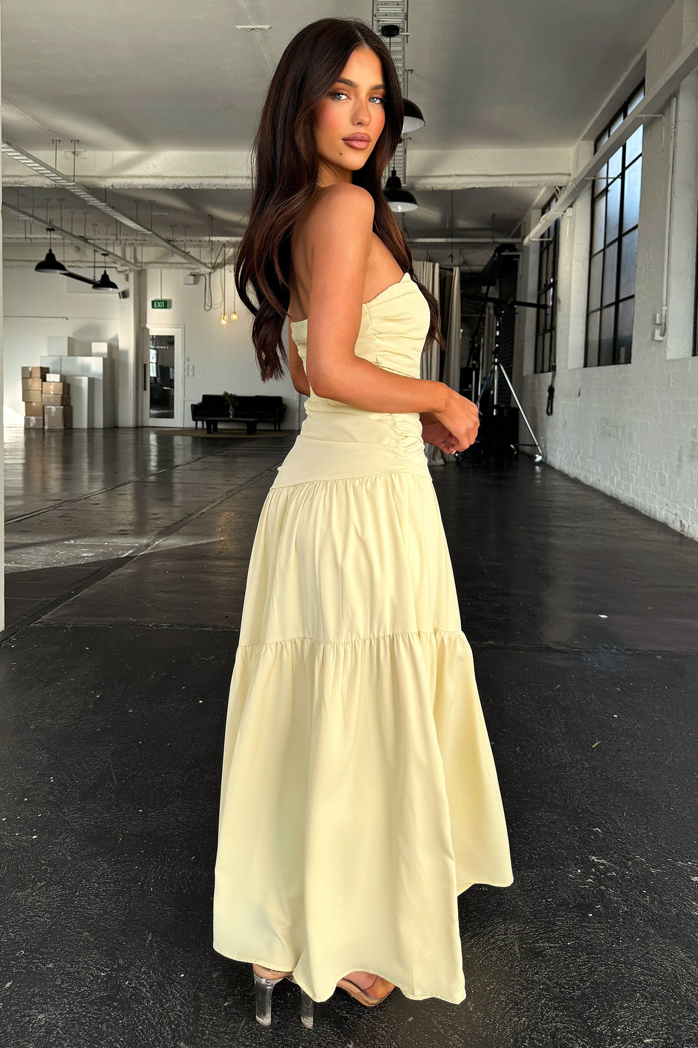 Charlotte Maxi Dress in Yellow - Flowy Summer Beach Dress for Women | Perfect for Vacations, Weddings & Casual Outings