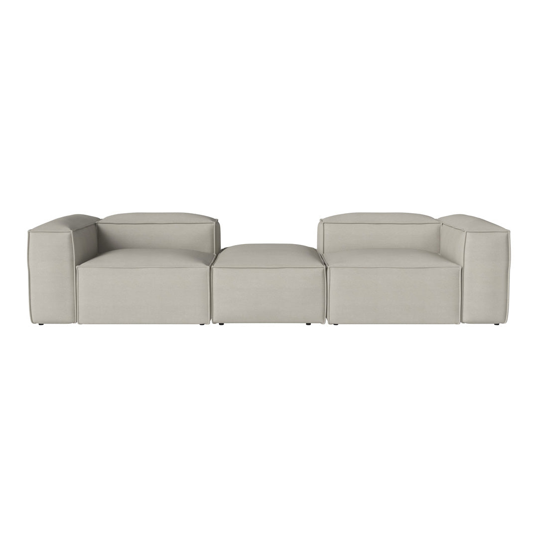 Cosima 2 Small Modular Sectional Sofa with Removable Pouf - Perfect for Small Living Rooms, Apartments & Cozy Spaces
