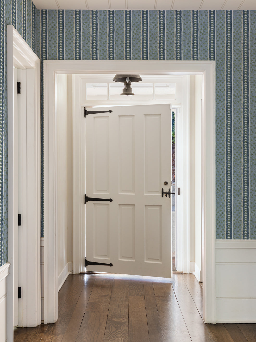Nathan Turner 'Northstar Stripe' Blue Green Wallpaper - Premium Peel & Stick Removable Wallpaper for Living Room, Bedroom, Nursery Decor
