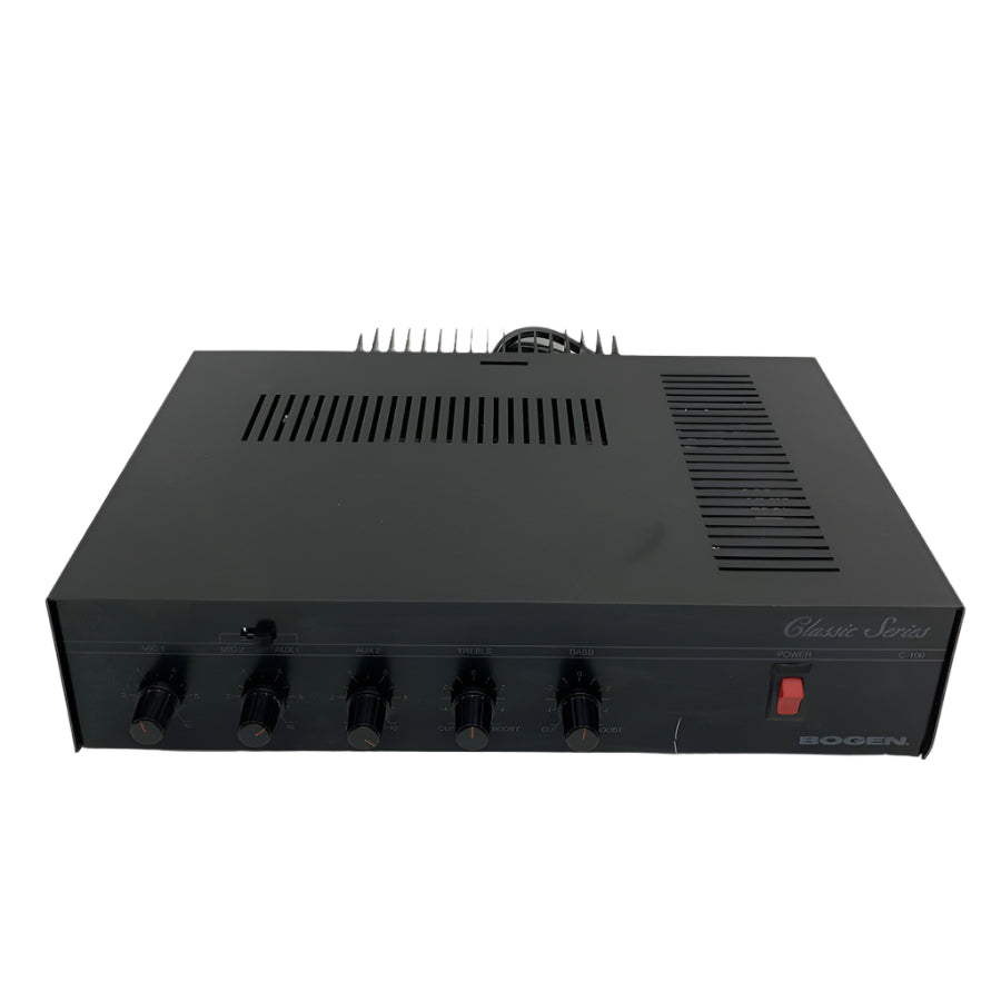 BOGEN C100 Classic Series Public Address Amplifier - 70W PA System for Schools, Churches & Events | High-Quality Audio Amplification for Clear Sound