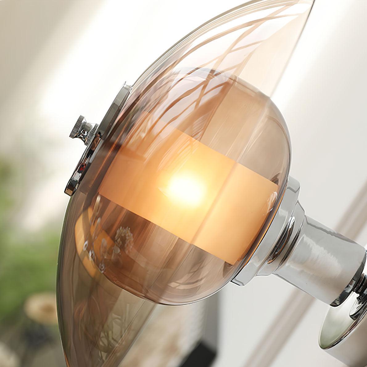 Modern Chrome UFO Wall Light Fixture - Sleek Flying Saucer Design for Bedroom, Living Room, or Hallway Lighting