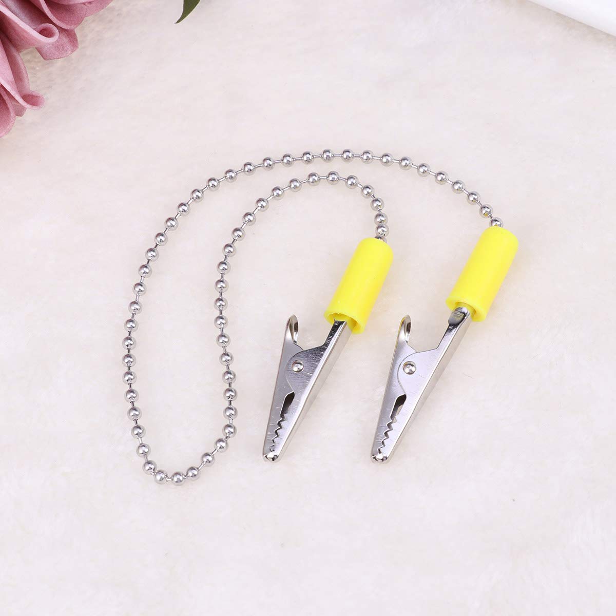 Stainless Steel Ball Chain Clips - Flexible Napkin Holder for Dining & Parties