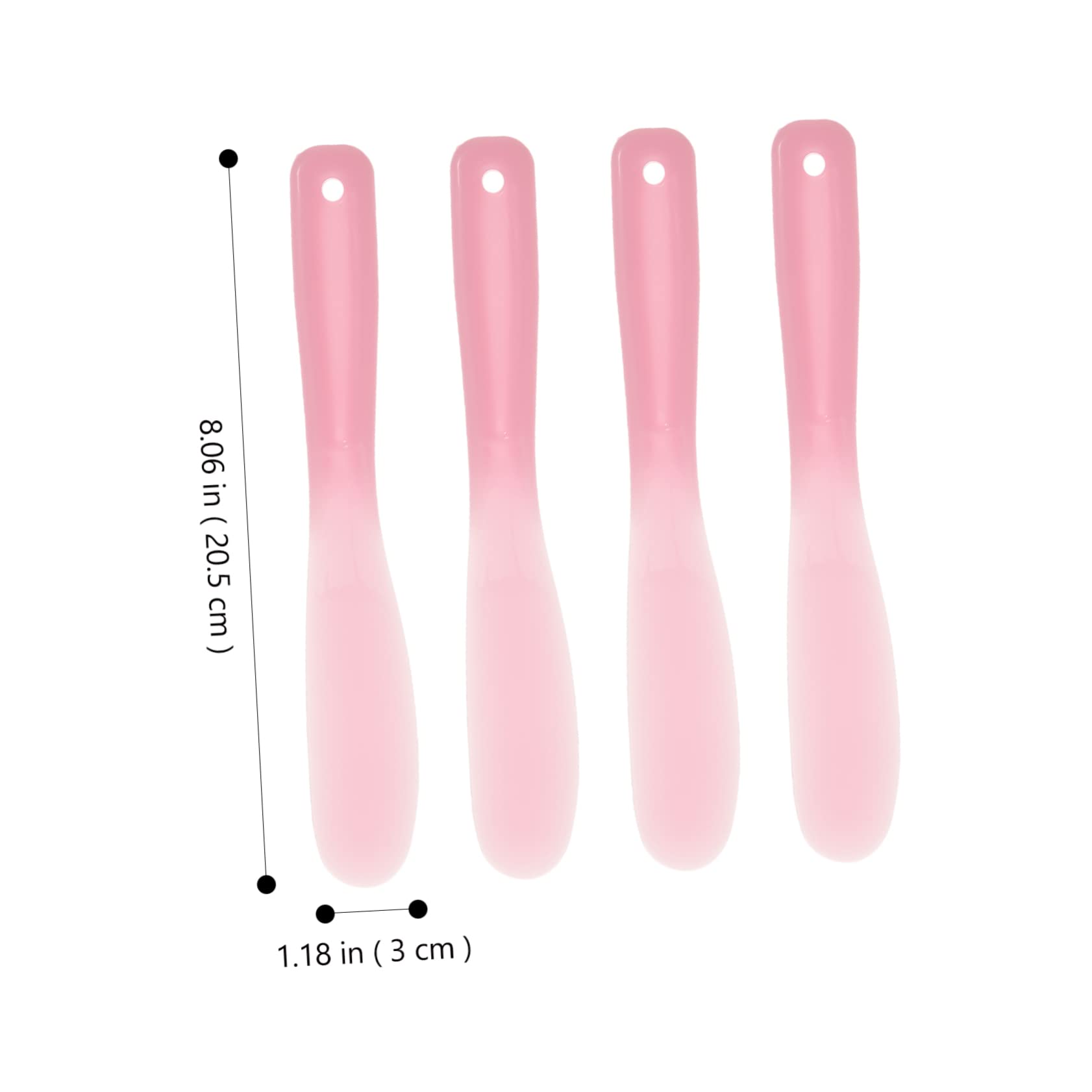 10Pcs Reusable Pink PP Cosmetic Spatulas - Mini Makeup Mixing Tools for Foundation, Cream & Emulsion Blending | Perfect for DIY Beauty, Nail Art & Professional Makeup Application