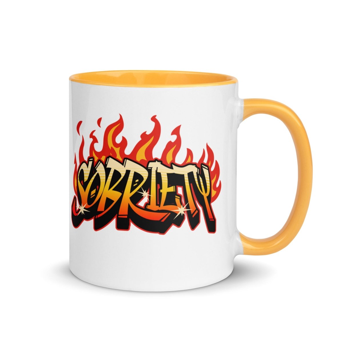 Hot Like Sobriety Color Inside Mug - Inspirational Coffee Cup for Office, Home & Gifts - Perfect for Tea, Coffee & Hot Drinks