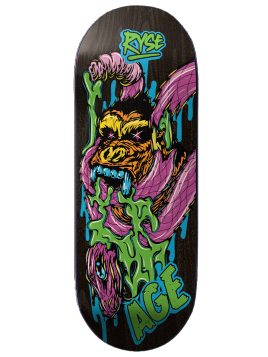 Ryse Fingerboard Deck - Zombilla Graphic Professional Finger Skateboard for Tricks & Stunts | Perfect for Skaters, Collectors & Office Desk Fun