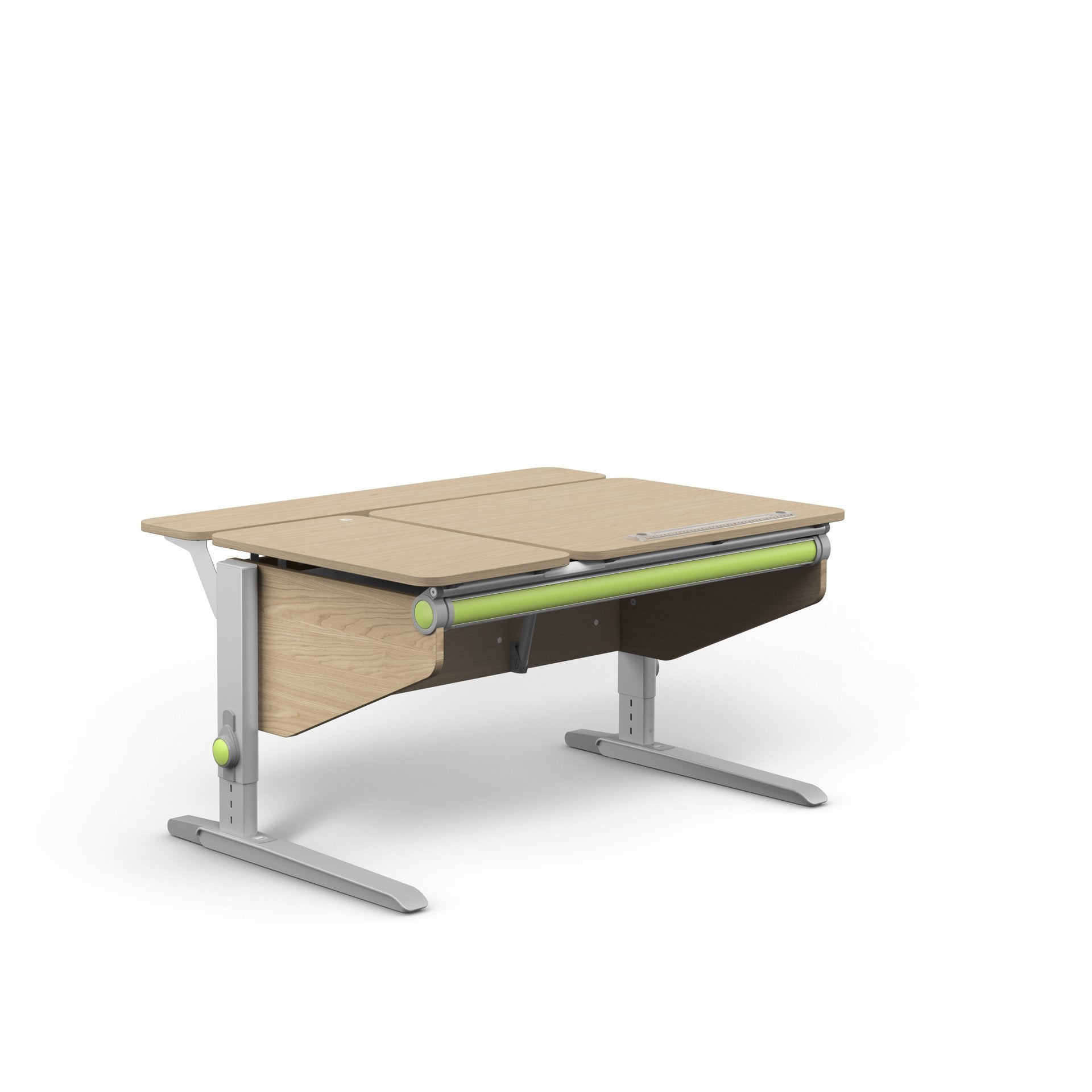 MOLL Winner Split Desk - Adjustable Kids Study Desk with Storage Shelf - Perfect for Home Office, Online Learning & Small Spaces