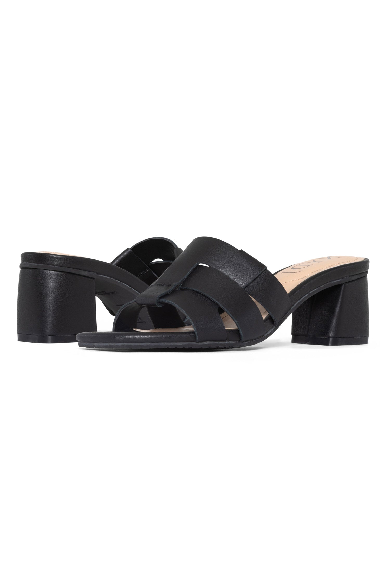 Gloriana Women's Black Mule Sandals - Comfortable Slip-On Shoes for Casual Outings & Summer Wear