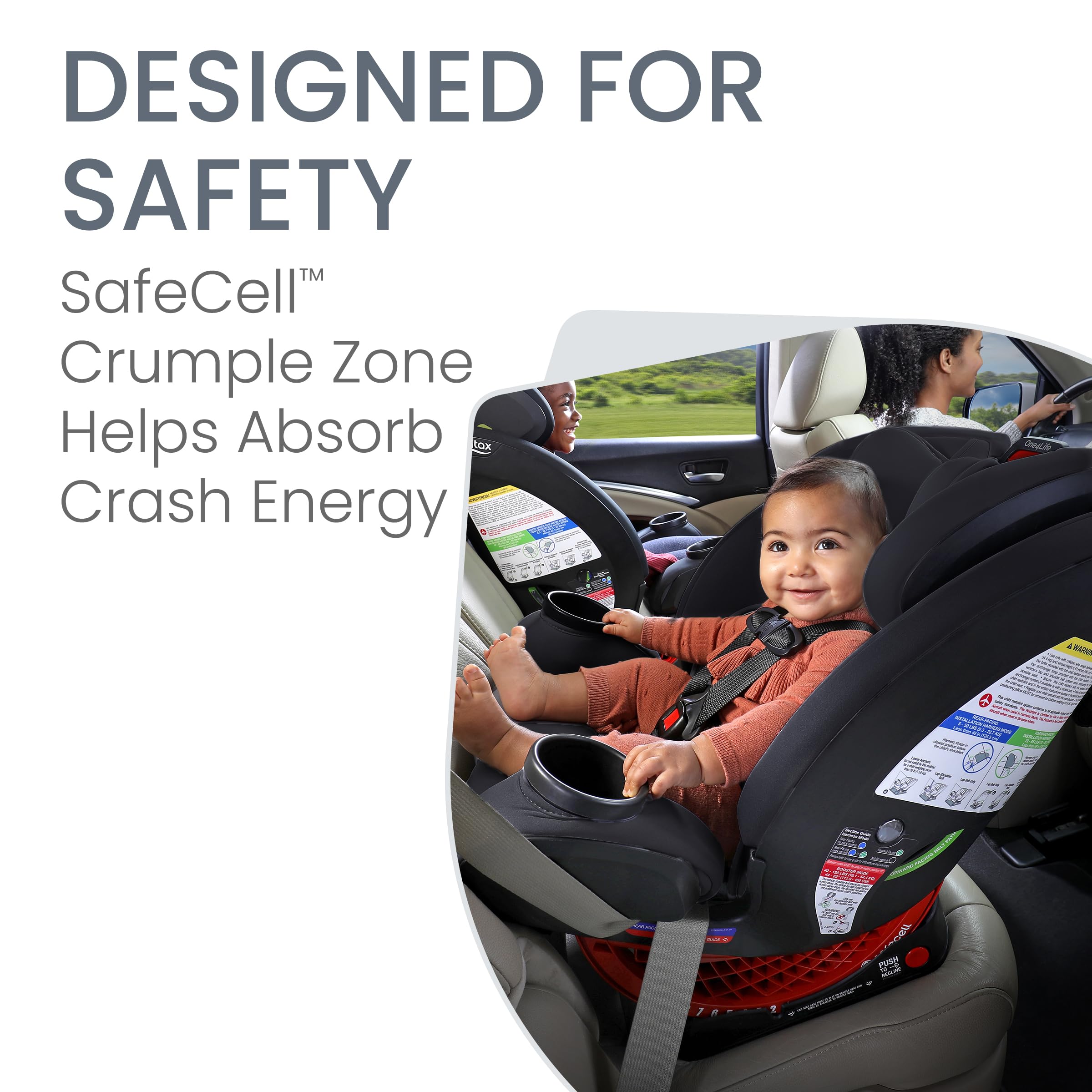 Britax One4Life ClickTight All-in-One Convertible Car Seat for Infants to Big Kids | Eclipse Black | Safe & Comfortable for Travel, School & Family Road Trips