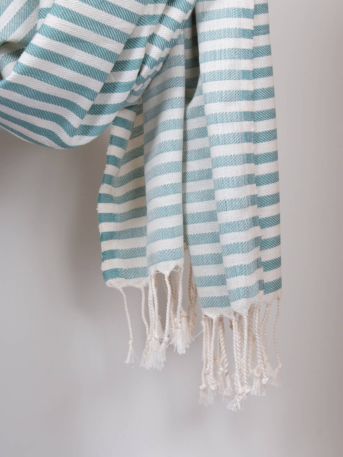 Sorrento Hammam Towel - Premium Turkish Cotton Bath Towel, Lightweight & Absorbent, Grey Green - Perfect for Spa, Beach, Yoga & Travel