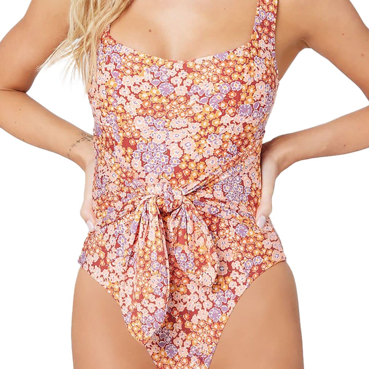 L*Space Balboa One-Piece Swimsuit - Classic Lily of The Valley Print | Women's Vintage-Inspired Bathing Suit | Perfect for Beach Vacations, Pool Parties & Summer Getaways