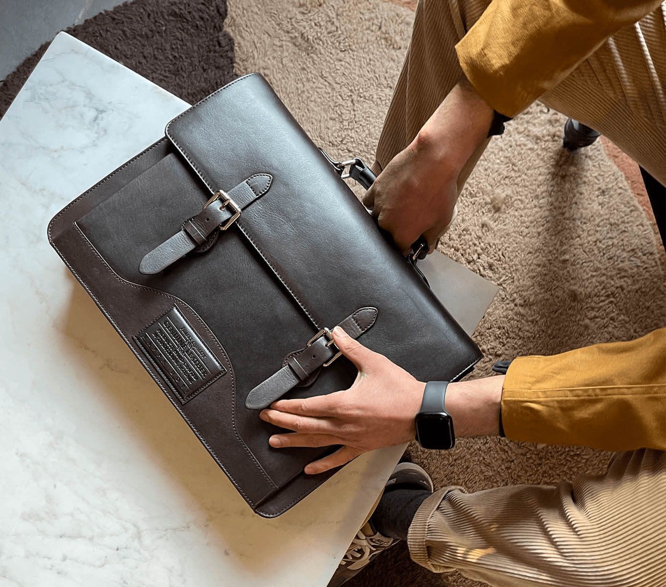 Premium Norman Laptop Bag for Men & Women - Waterproof 15.6 Inch Business Backpack with USB Charging Port - Perfect for Work, Travel & College
