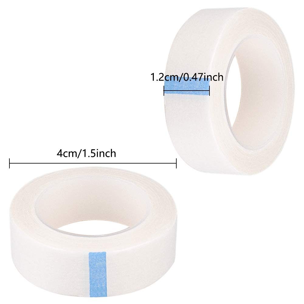 TUPARKA 8 Rolls White Eyelash Tape - Strong Adhesive Eyelash Extension Tape for Professional Lash Artists, 9M per Roll - Perfect for Lash Lifting, Extensions & Makeup Application