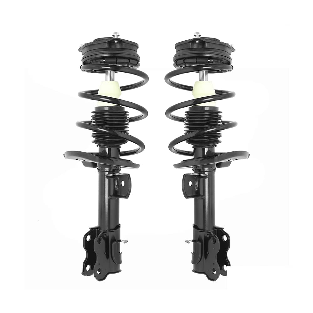 Complete Struts Front Quick Complete Strut Assemblies with Coil Springs - Replacement for 2013-2019 Nissan Sentra (Set of 2) | Smooth Ride & Improved Handling for Daily Commute & Highway Driving