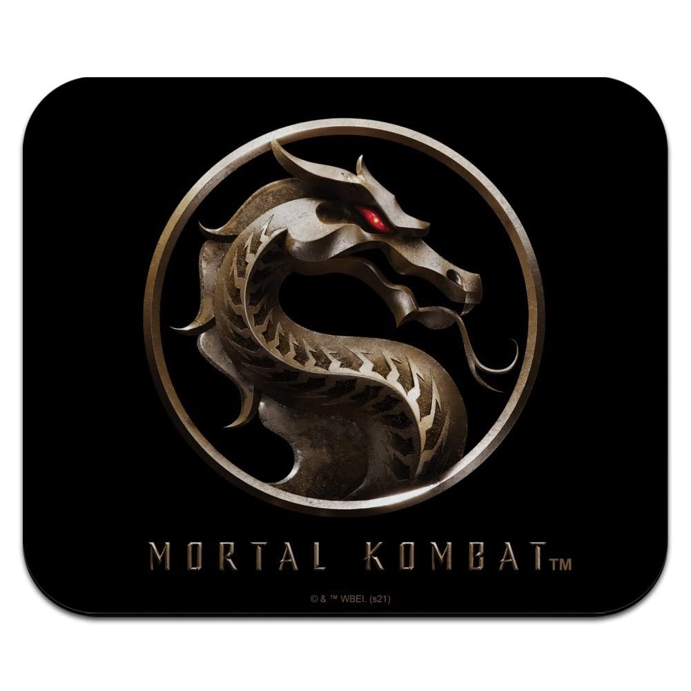 Mortal Kombat Logo Gaming Mouse Pad - Non-Slip Thin Mousepad for PC, Laptop, Office & Gaming - Perfect for Esports, Work & Home Use