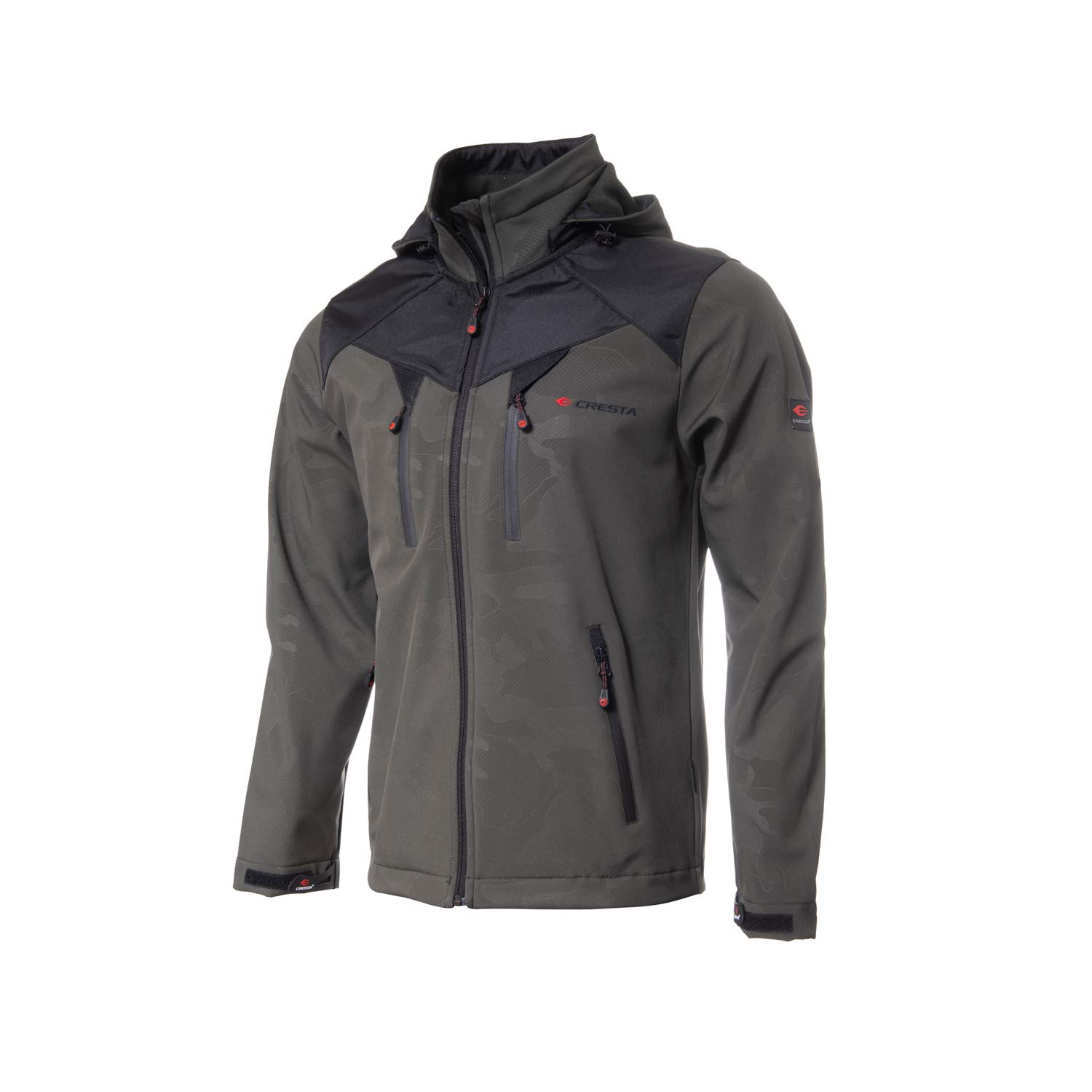 Cresta Outdoor Men's Waterproof Camo Softshell Jacket - Windproof Winter Coat for Hunting, Hiking & Outdoor Adventures