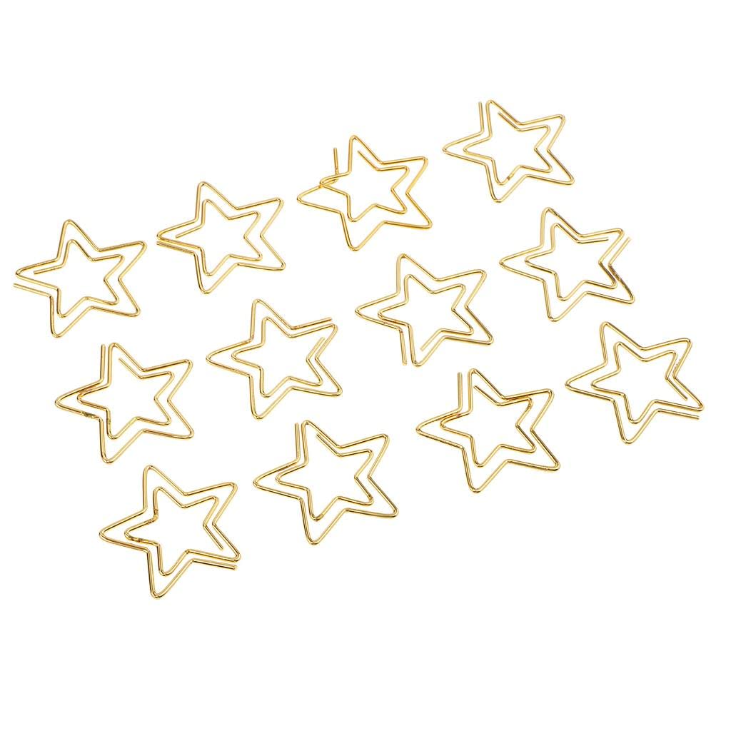 120-Piece Star Shaped Paper Clips - Colorful Small Bookmark Clips for Office, School, and Home Organization - Perfect for DIY Crafts, Scrapbooking, and Gift Wrapping