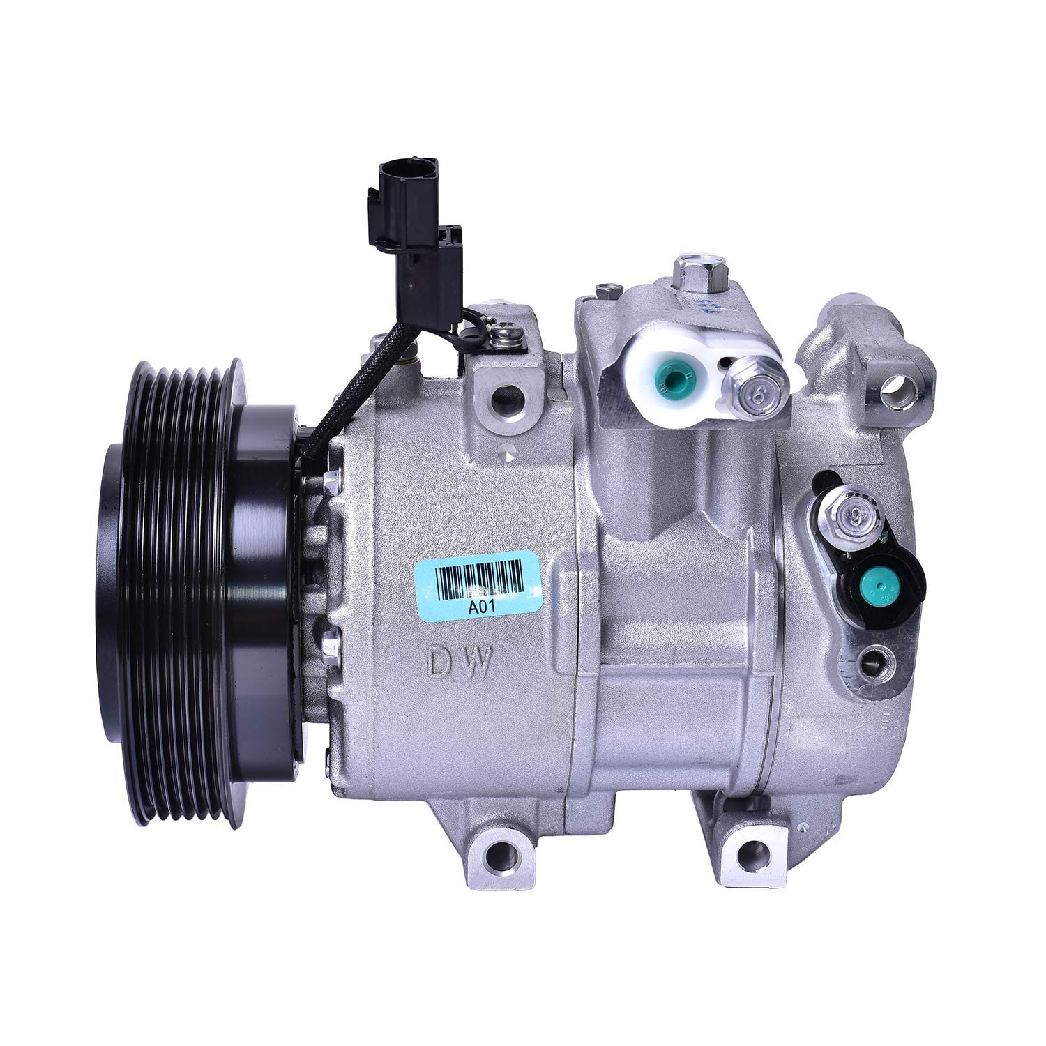 Original Equipment Mando 10A1045 AC Compressor with Clutch - Pre-filled Oil | Compatible with Select Car Models | Perfect for AC System Repair & Replacement