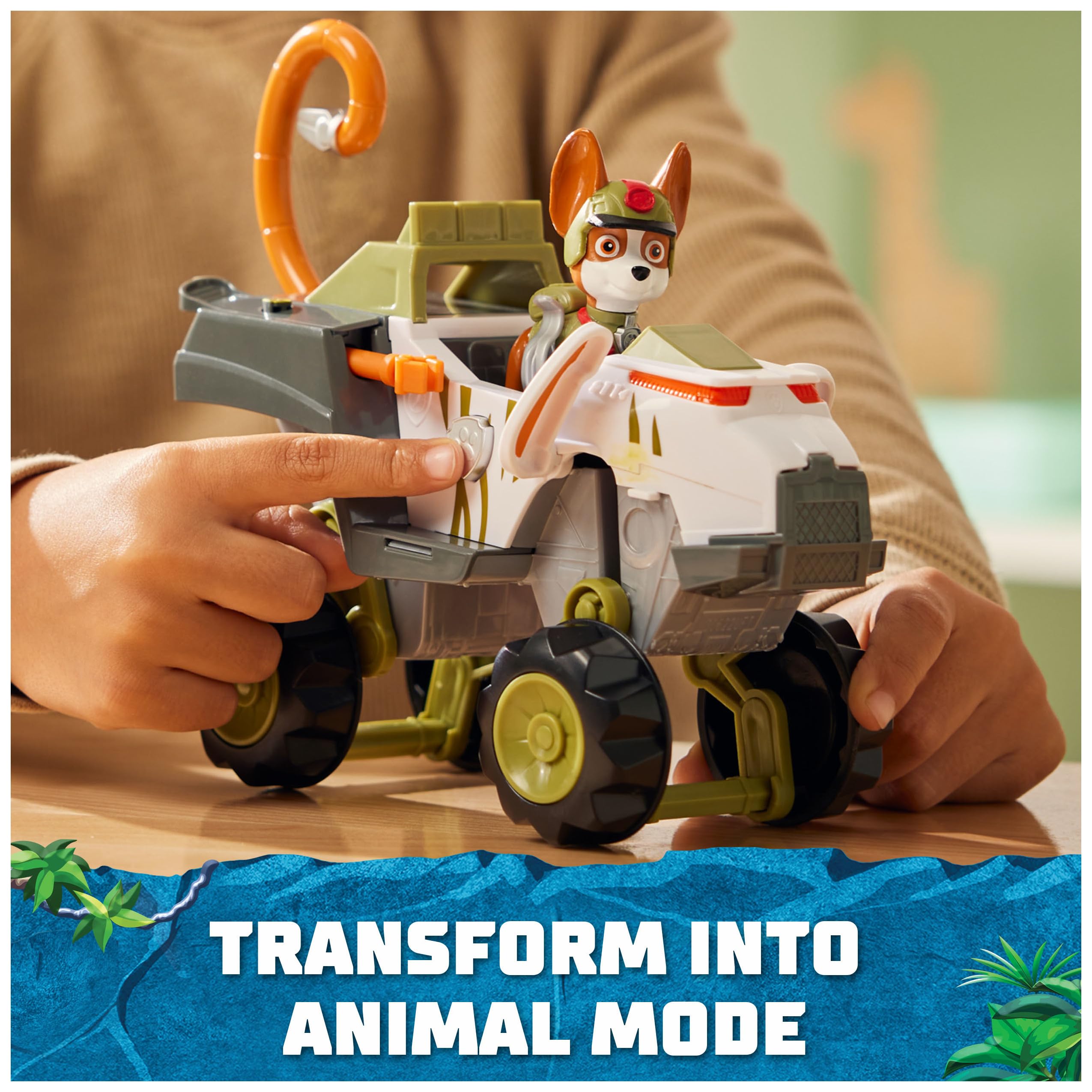 PAW Patrol Jungle Pups Toy Truck with Tracker Figure - Kids Gift for Ages 3+ | Outdoor Play & Collectible Fun