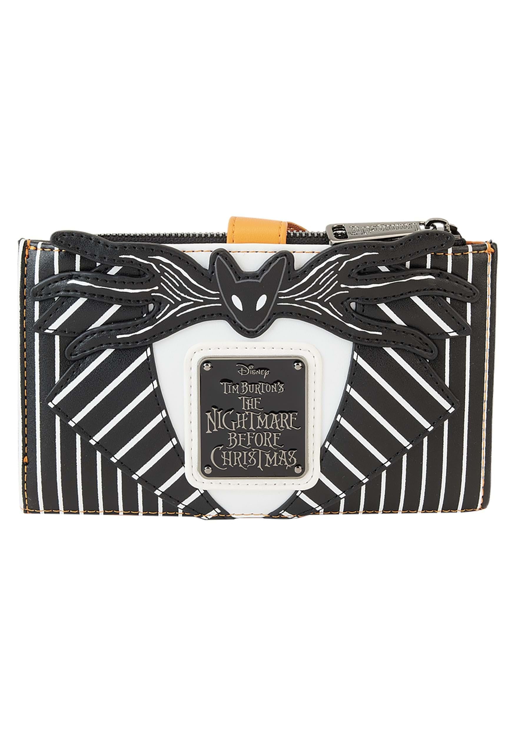 Loungefly Nightmare Before Christmas Jack Pumpkin Head Wallet - Disney Inspired Crossbody Wallet for Women & Men | Perfect for Halloween, Cosplay, and Disney Park Visits