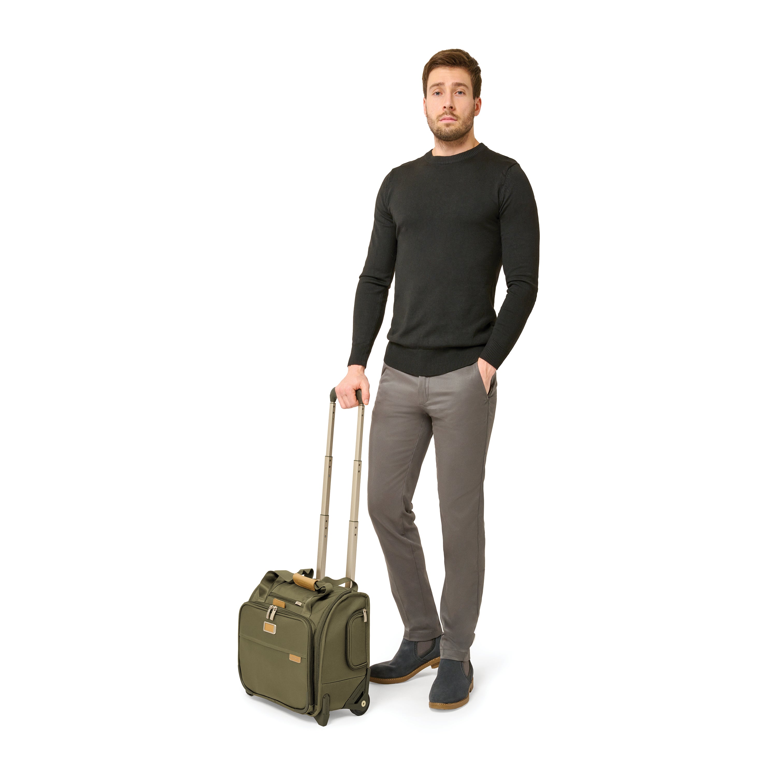 Briggs & Riley NEW Baseline 2 Wheel Cabin Luggage - Lightweight Carry-On Suitcase for Air Travel, Business Trips & Weekend Getaways