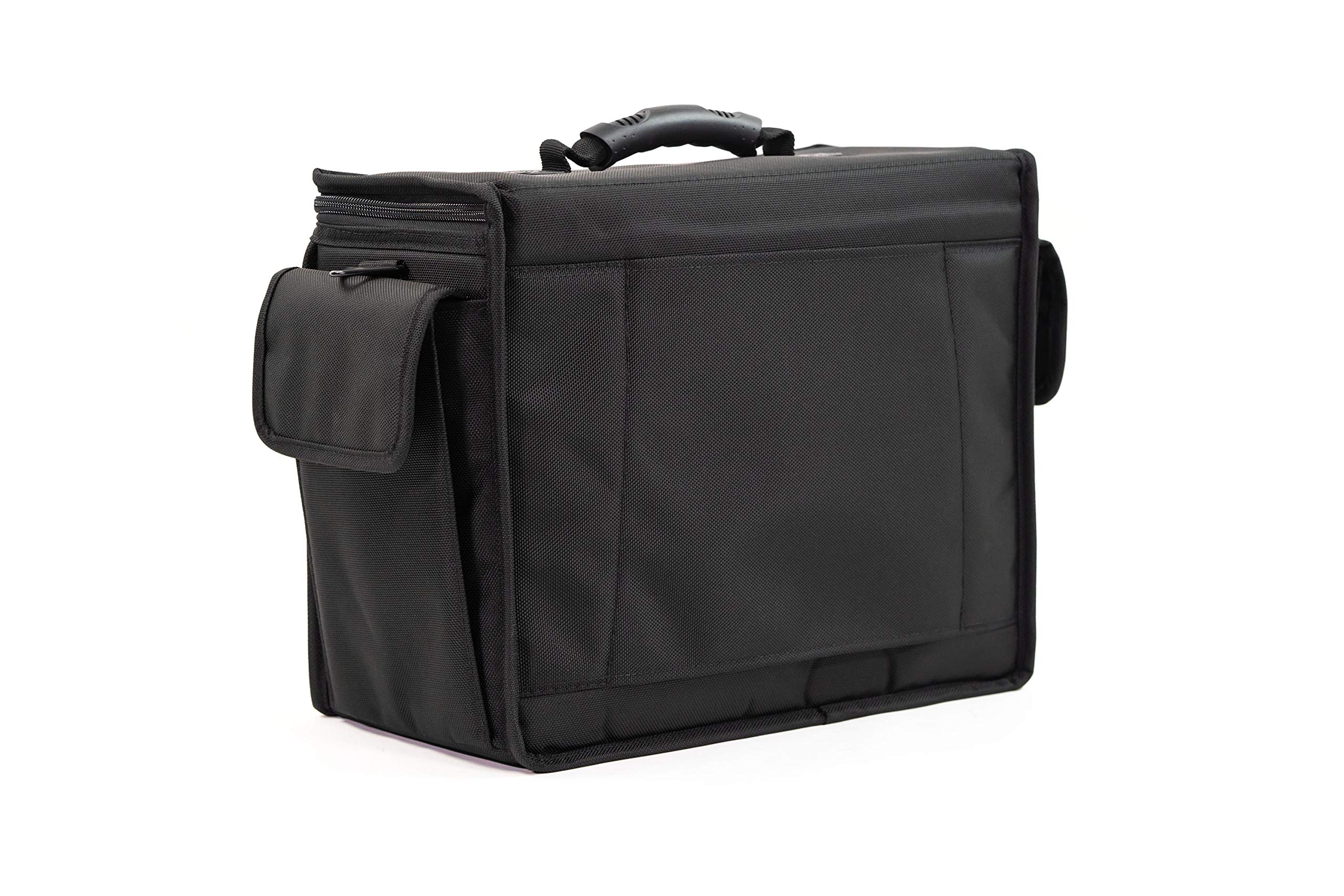 MCY Tournament Duo Gaming Bag for Nintendo Switch - Holds 8 Controllers, Adjustable Layout, ABS Hard Shell, Water Resistant (Black, 16x12x8) - Perfect for Travel, Tournaments & Gaming Events
