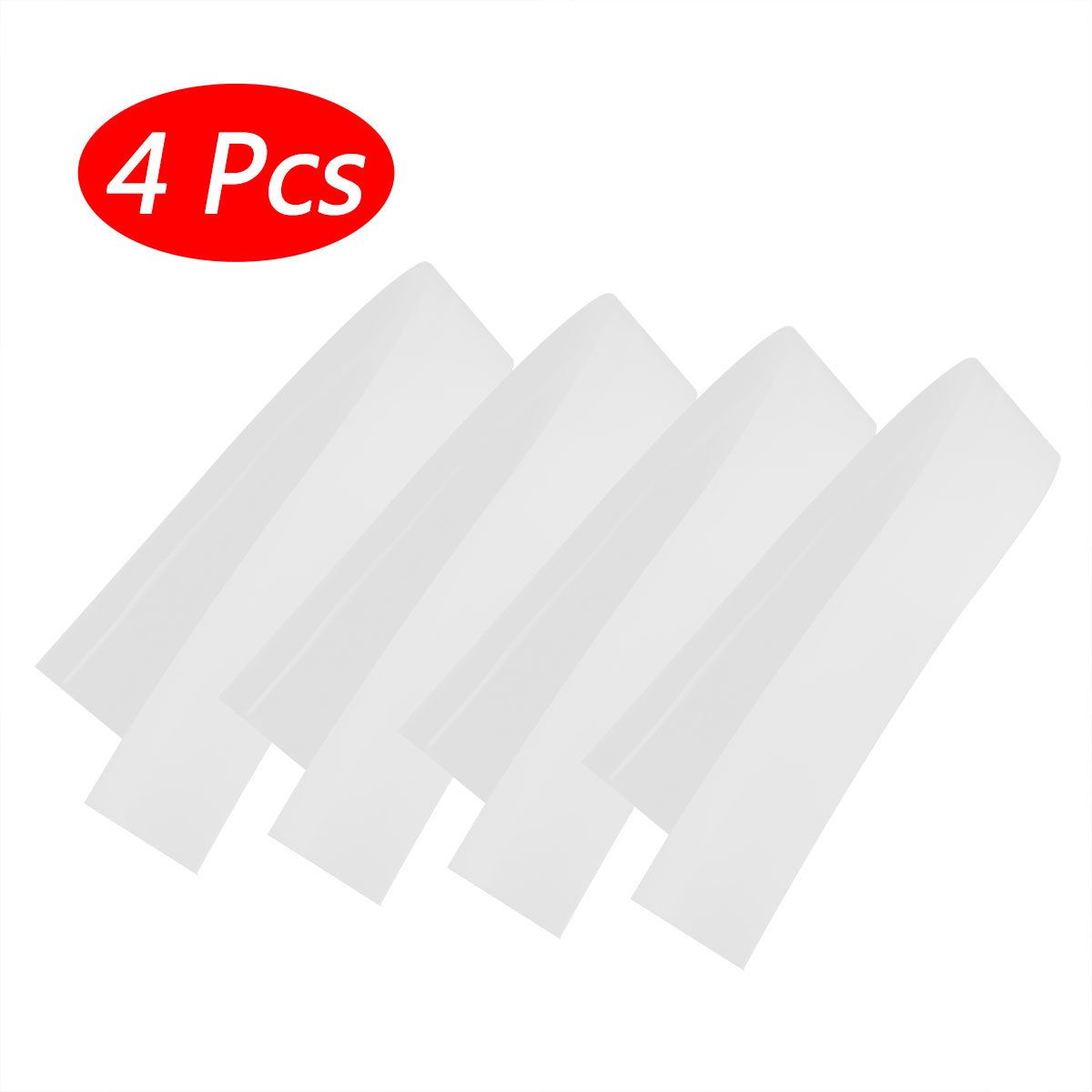 CHICTRY White Heat Resistant Silicone Stove Gap Cover - 4 Pack | Spill Guard for Kitchen Counter, Stovetop, Oven, Washer & Dryer | Perfect for Preventing Food Debris & Liquid Spills in Modern Kitchens