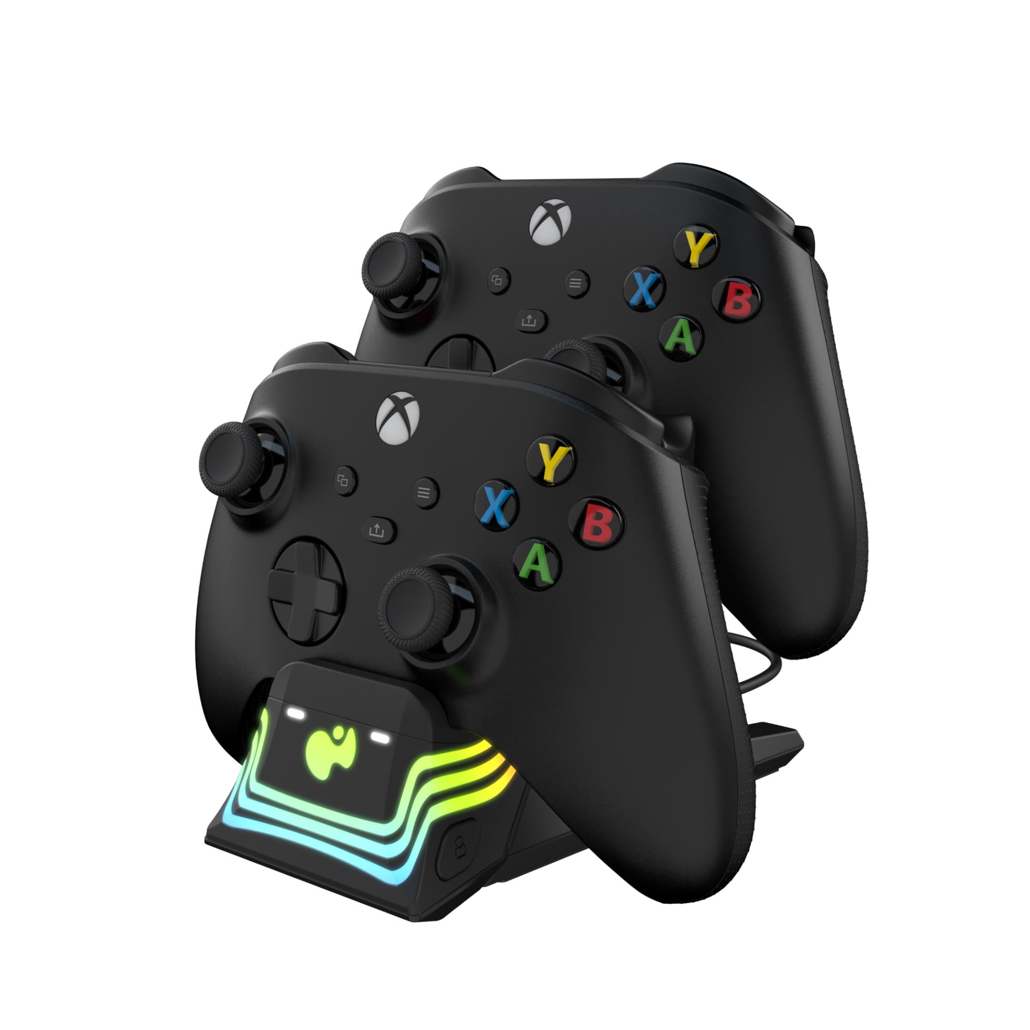 Afterglow Wave Dual Charger for Xbox Series X/S - Fast Charging Station with LED Indicators (Black) - Perfect for Gaming Sessions & Multiplayer Setups