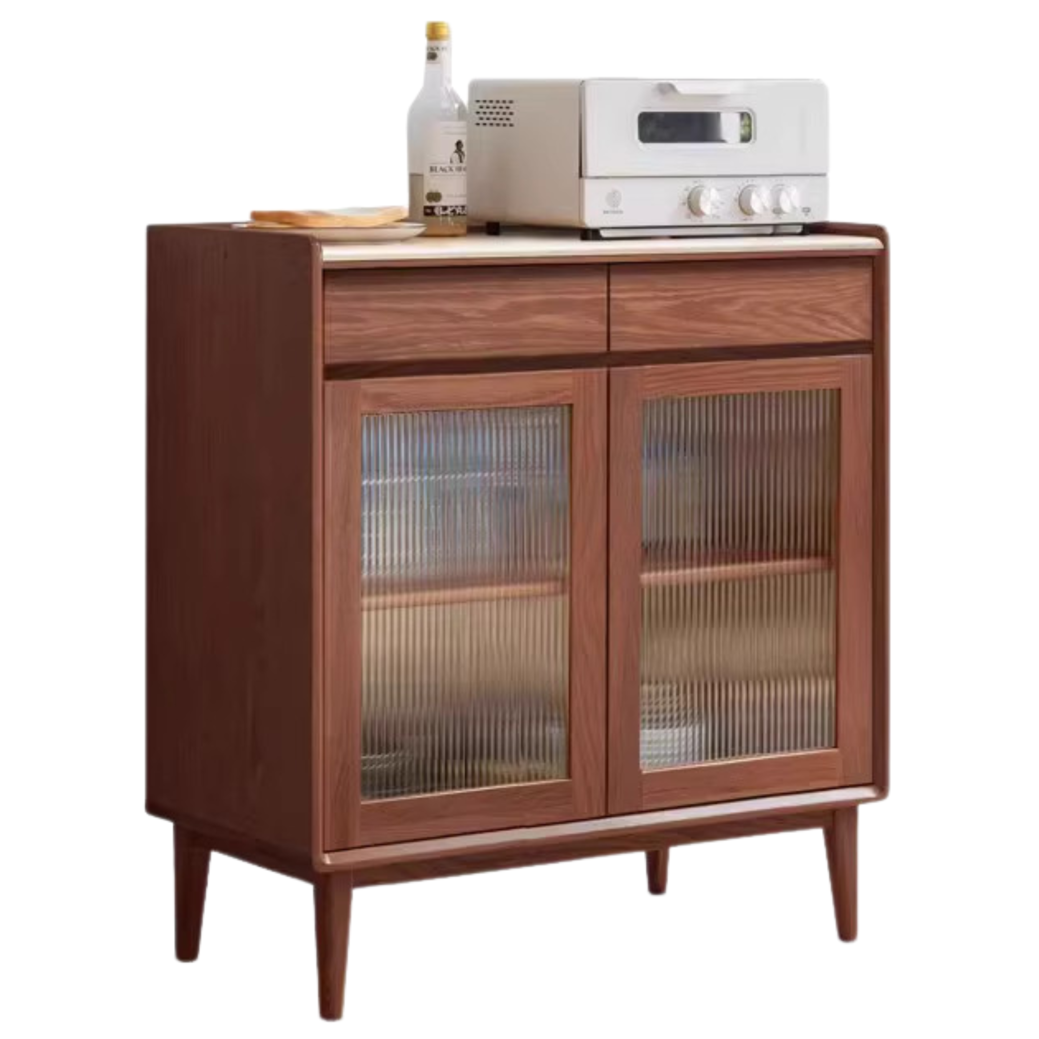 39.4x11.8x37 inch / 100x30x94сm / Walnut color / rock board sideboard