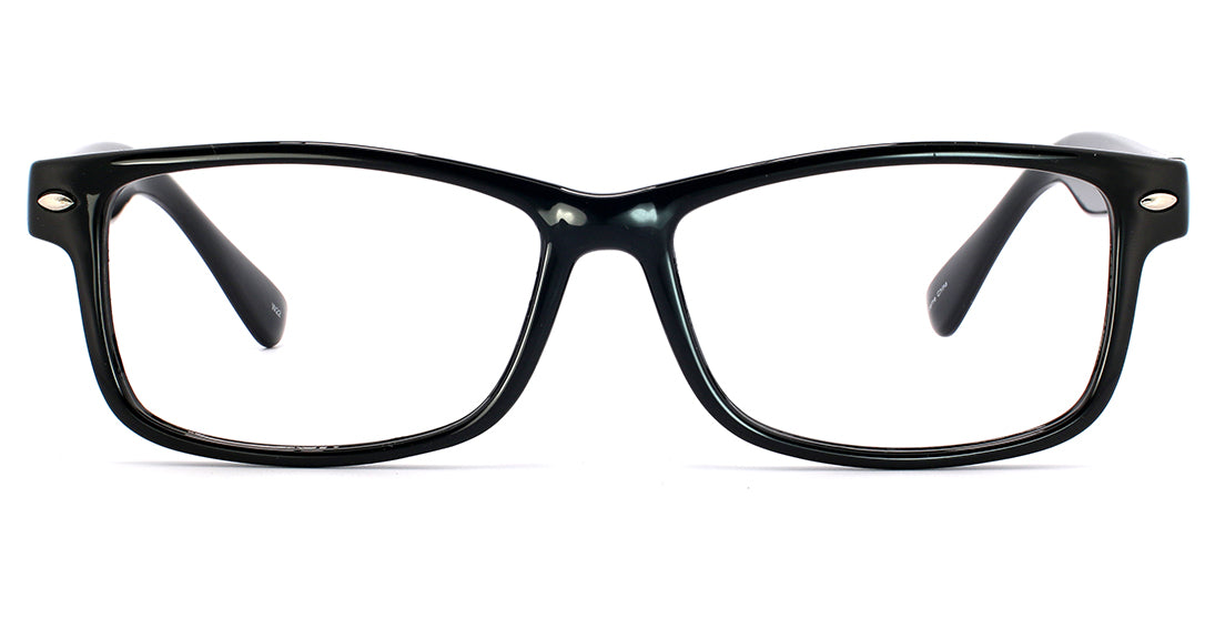 Modern Rectangular Eyeglasses S7122 - Trendy Thin Metal Frame Eyewear for Men & Women | Lightweight Comfortable Reading & Fashion Glasses for Office, Driving & Daily Use