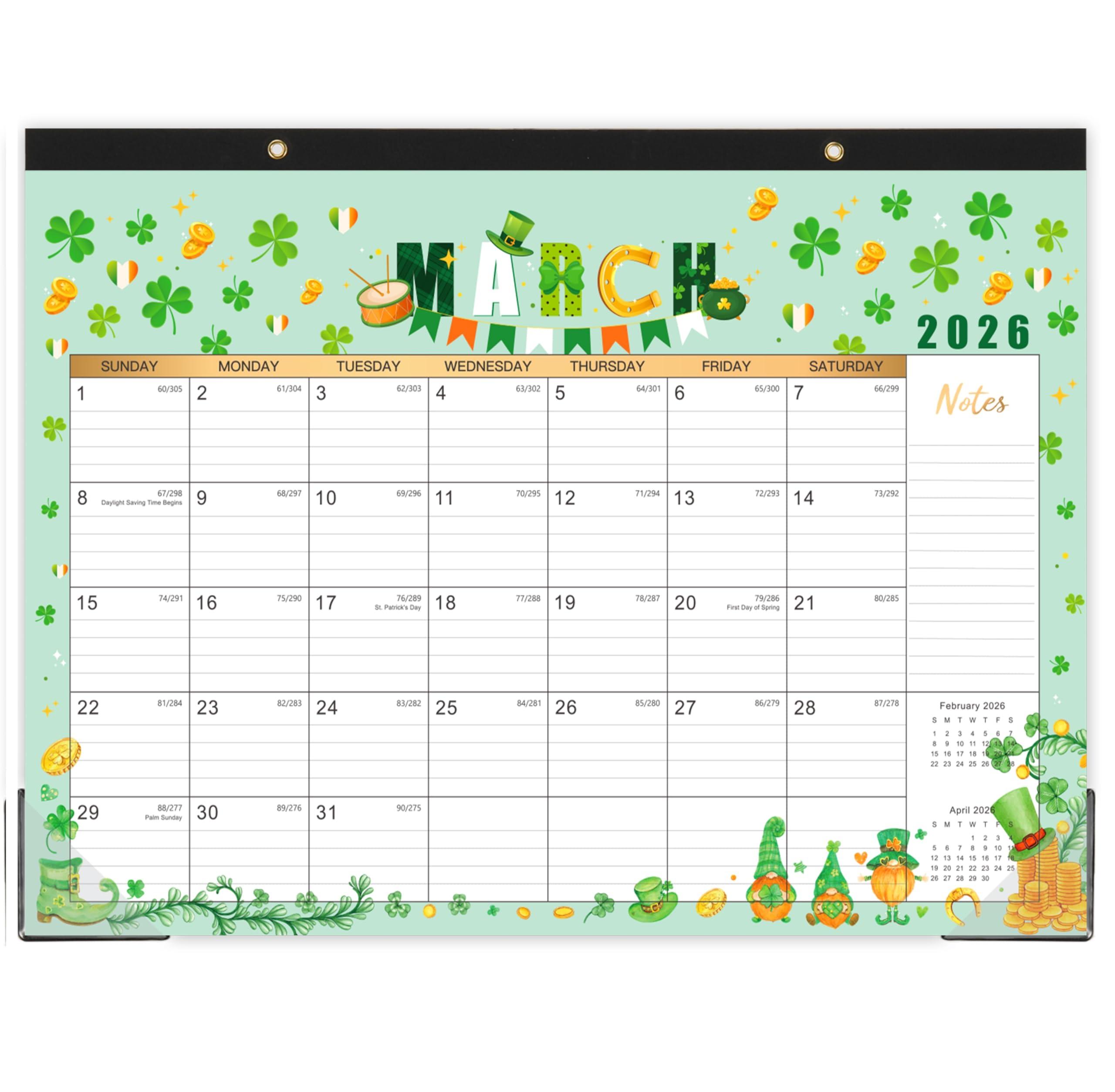 2025-2026 Monthly Desk Calendar (July 2025-December 2026) - 18-Month Large Format 17