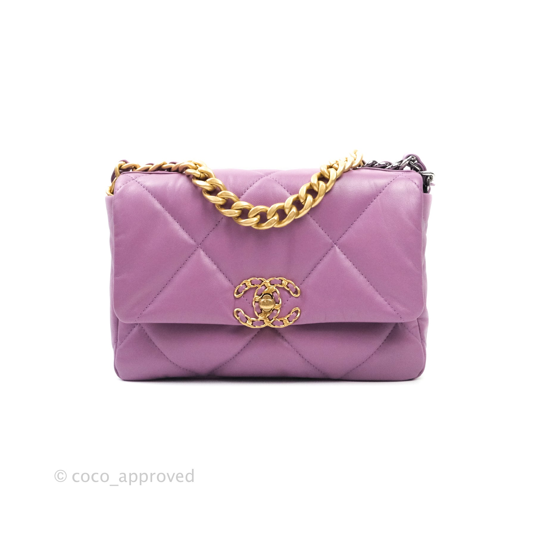 Chanel 19 Small Handbag Lavender Purple Mixed Hardware - Luxury Crossbody Bag for Women, Perfect for Date Night & Special Occasions