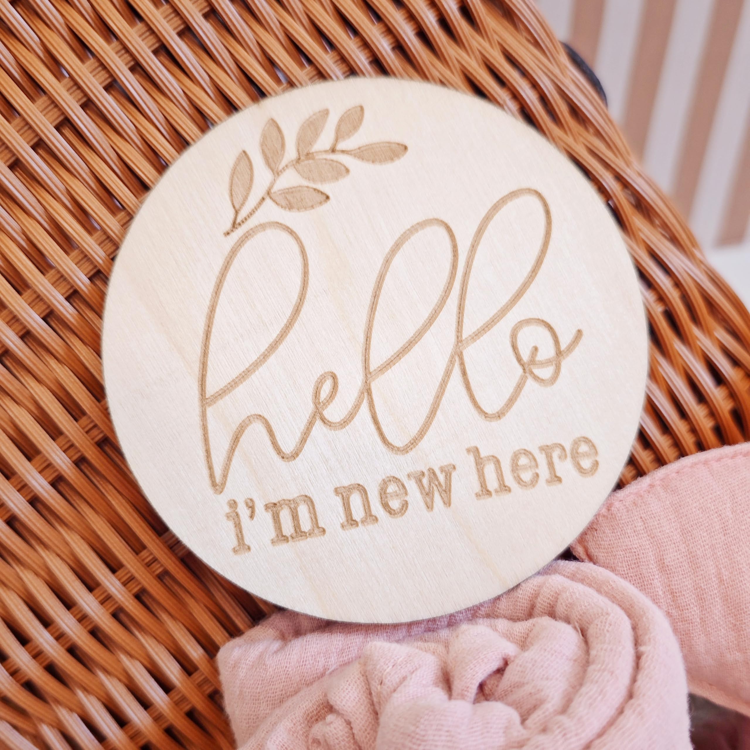 8-in-1 Newborn Baby Gift Set for Girls & Boys - Soft Star Security Blanket, Cotton Blanket, Baby Rattle & Wooden Milestone Cards (Pink) | Perfect Baby Shower Gift, Welcome Basket & First Birthday Present