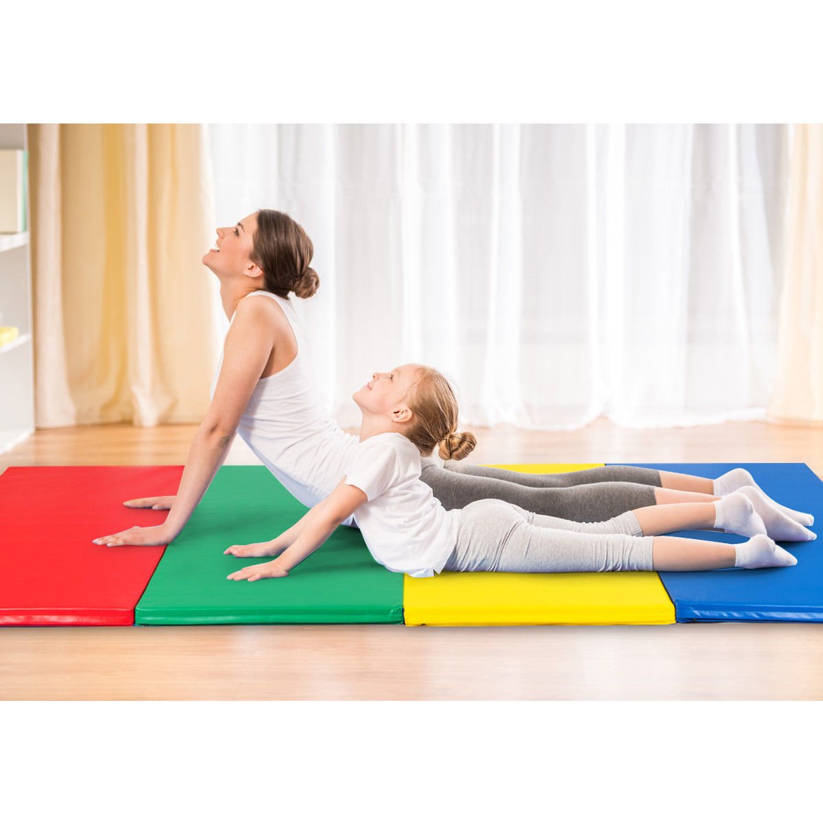 MAT EXPERT 4'x10'x2 Premium Gymnastics Floor Mat for Home & Gym - Perfect for Tumbling, Yoga, Cheerleading & Fitness Training