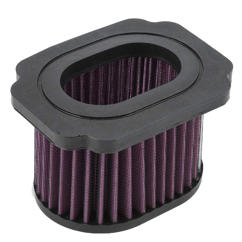 KIMISS Engine Air Purifier Filter Cleaner Compatible with Yamaha MT-07 FZ-07 XSR700 689 2016 (ABS + Filter Paper) - High Performance Motorcycle Air Filter for Improved Engine Protection & Riding Experience