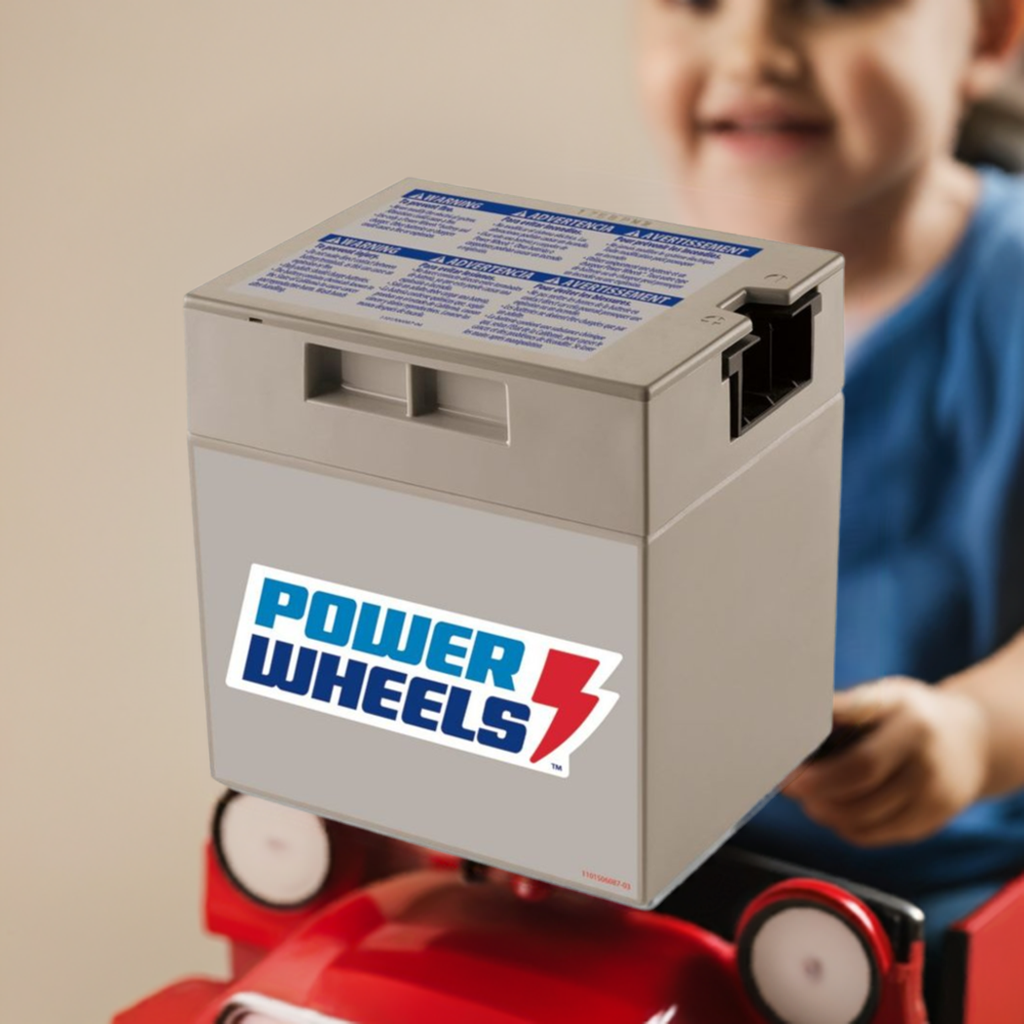 Power Wheels 12V Gray Replacement Battery - Compatible with Models 1001175653, 00801-0638 & 00801-1869 - Perfect for Kids Ride-On Cars & Toys - Long-Lasting Power for Outdoor Play