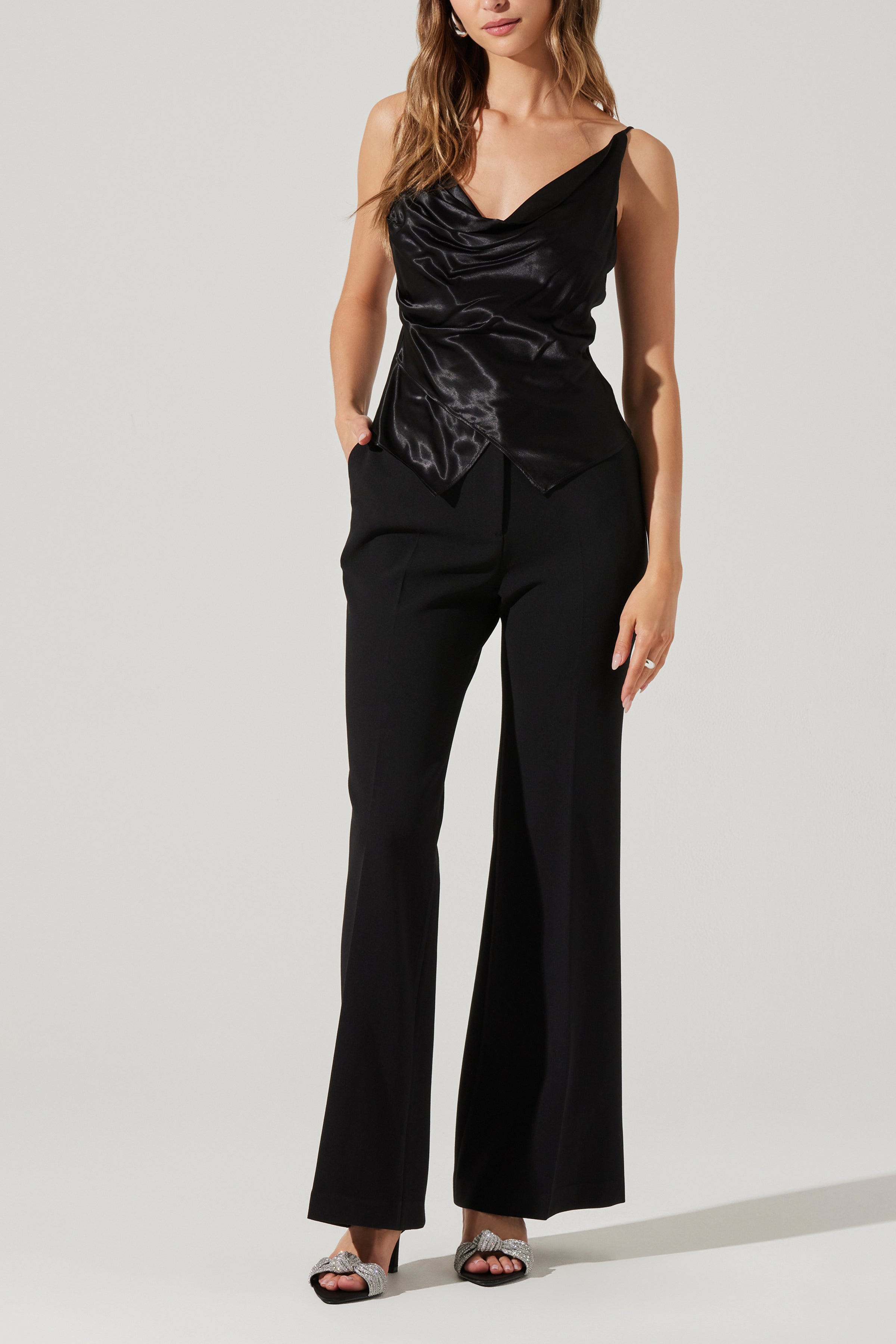 Lawson High Waisted Trousers for Women - Professional Office Pants, Comfortable Stretch Work Pants for Business Casual & Formal Wear