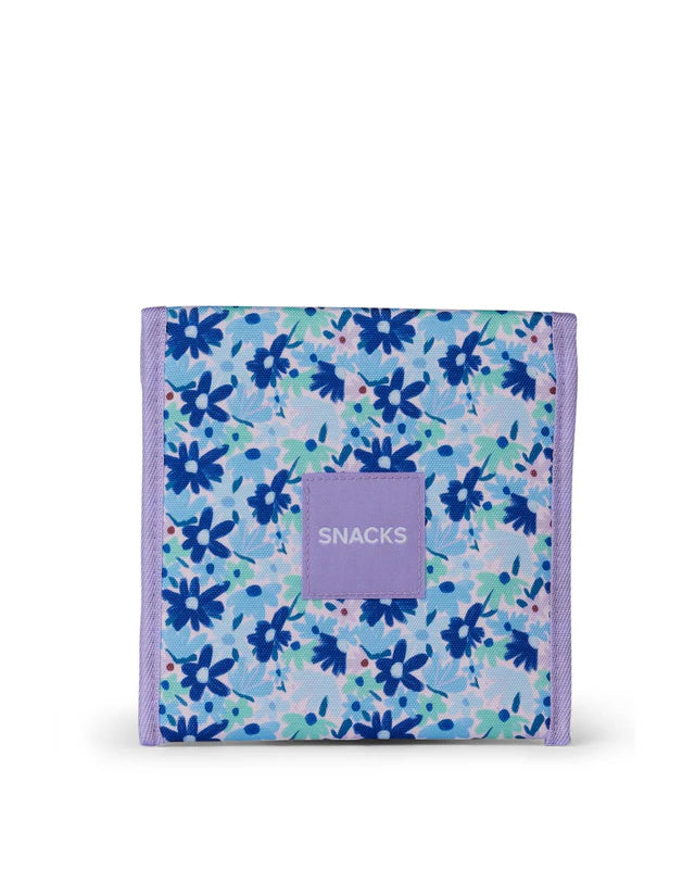 The Somewhere Co - Blue Meadow Reusable Snack Bags | Eco-Friendly Food Storage for Lunches, Picnics & Travel | BPA-Free Washable Snack Pouches